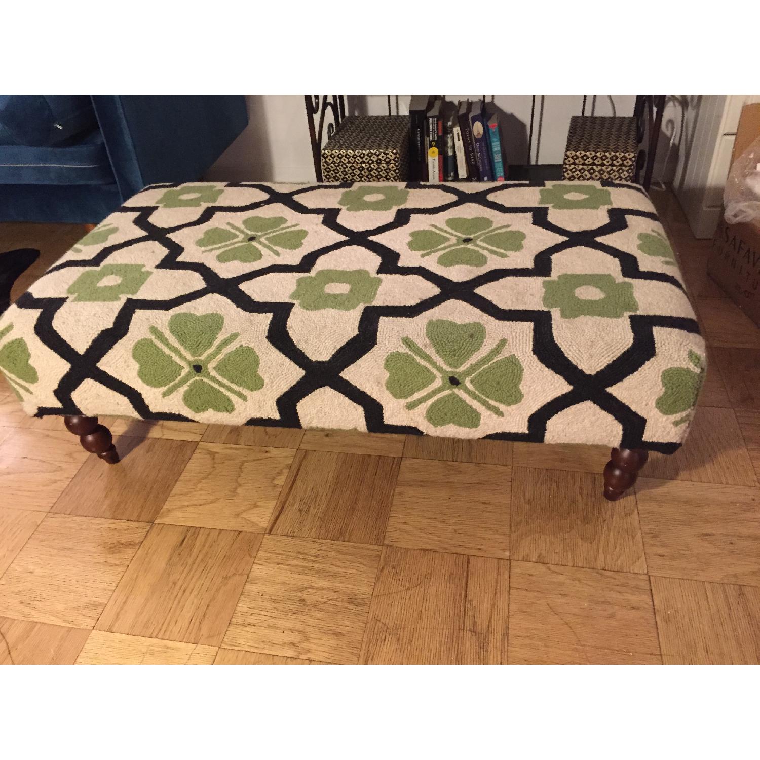 HomeGoods Patterned Ottoman - image-2