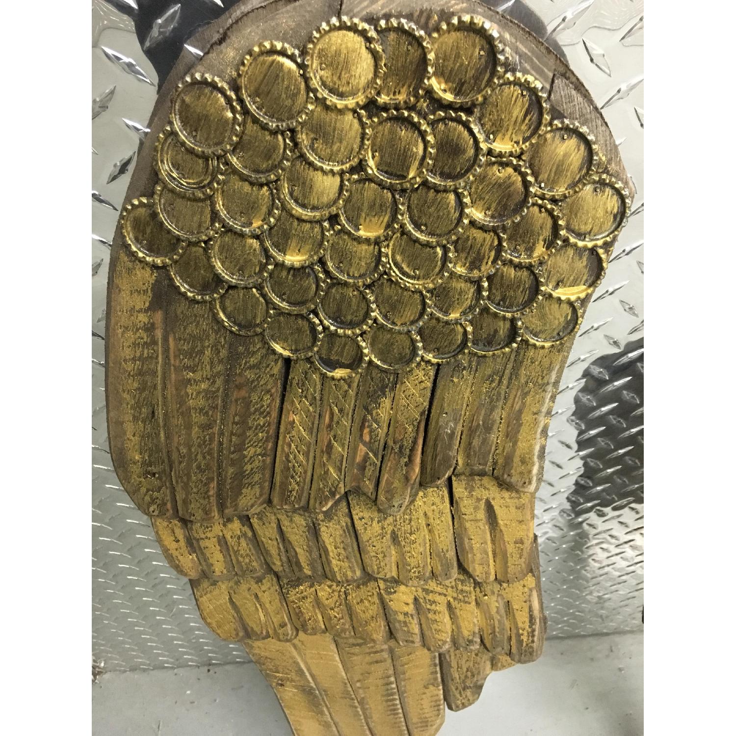 Hand Carved & Painted Wooden Angel Wings - Pair - image-6