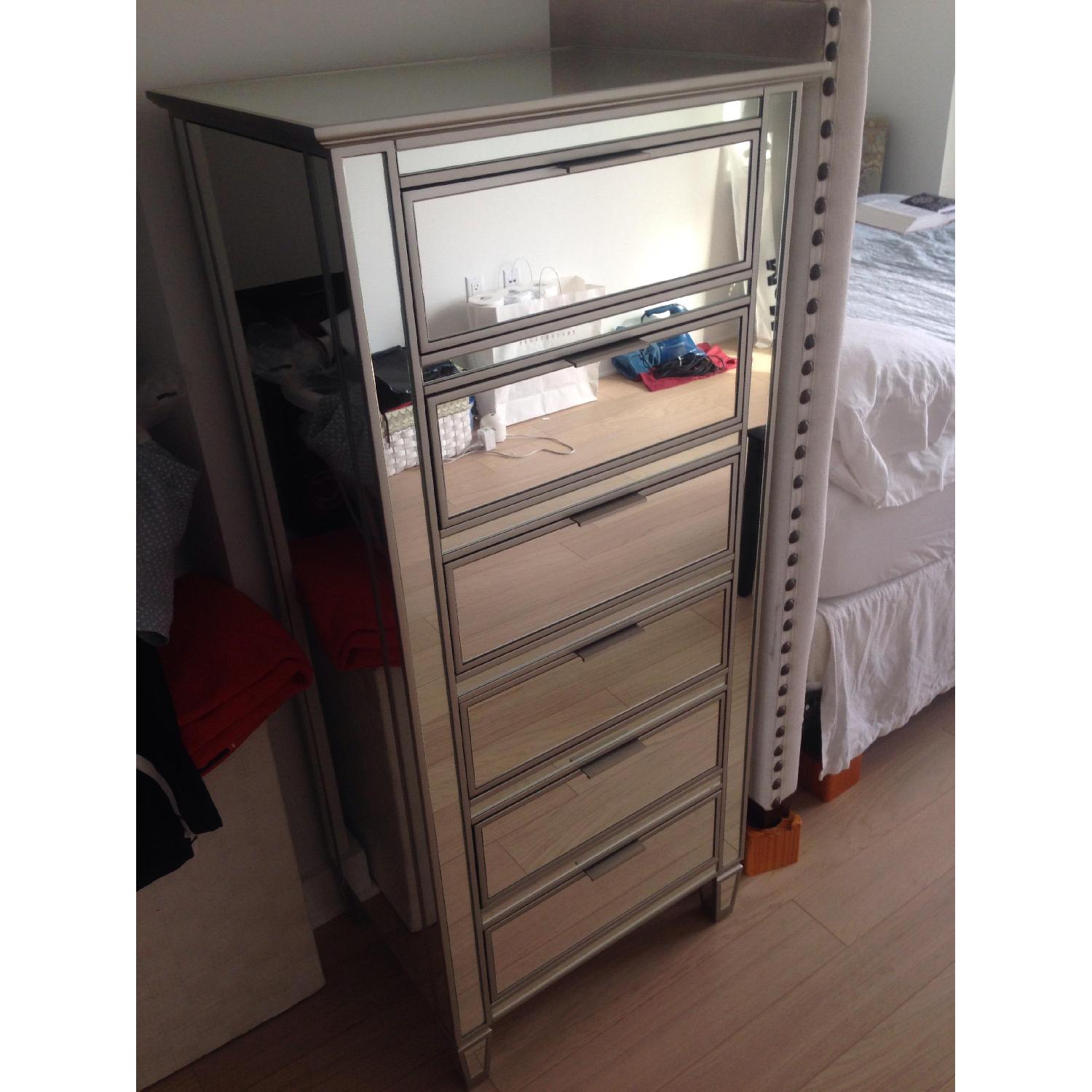 Pottery Barn Park Mirrored Tower Dresser - image-1