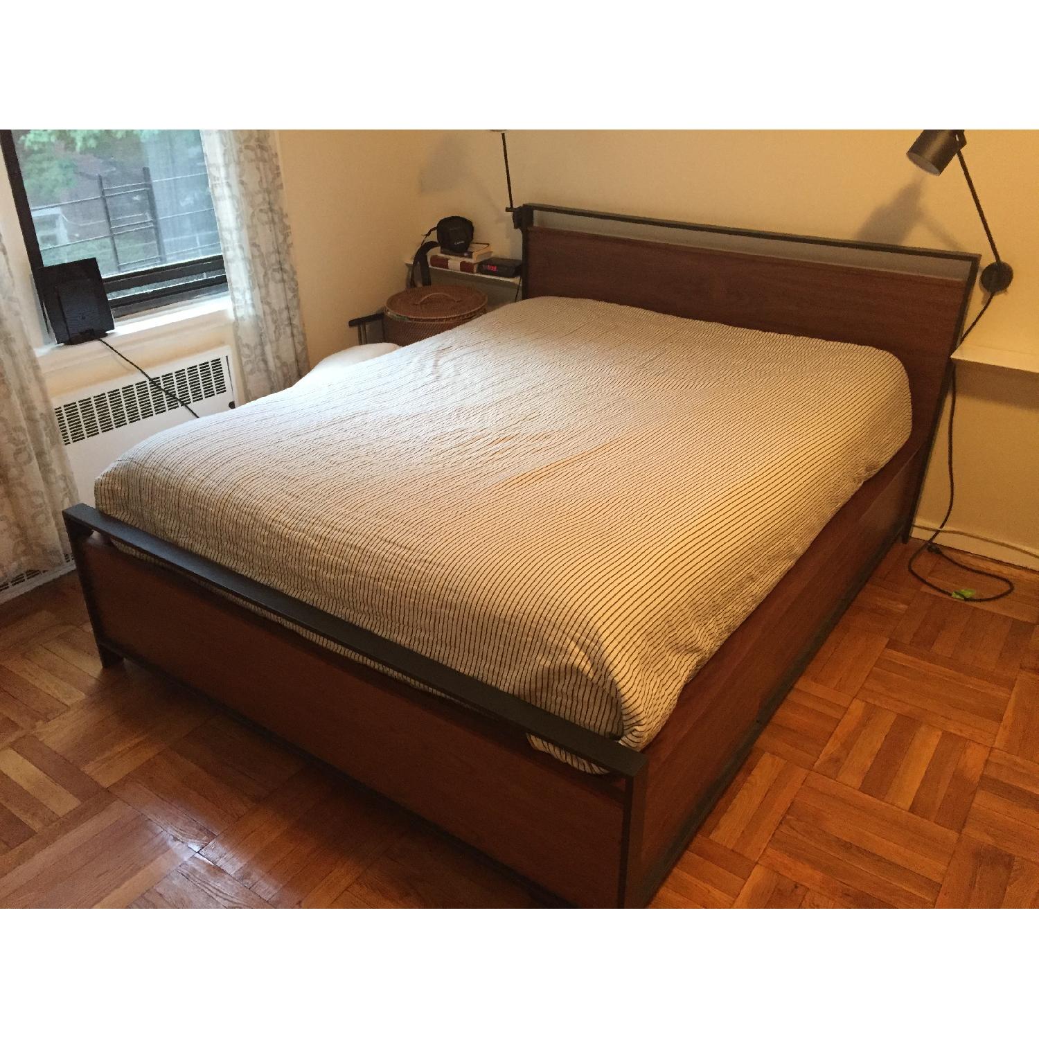 Crate & Barrel Queen Storage Bed - image-5