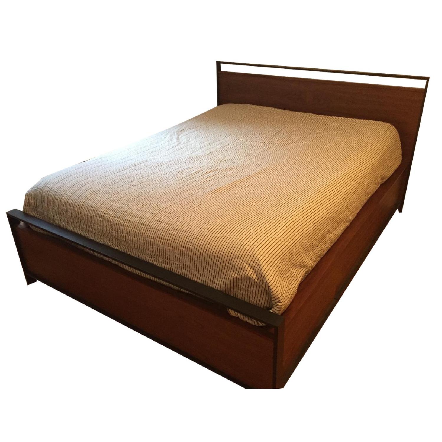 Crate & Barrel Queen Storage Bed - image-0