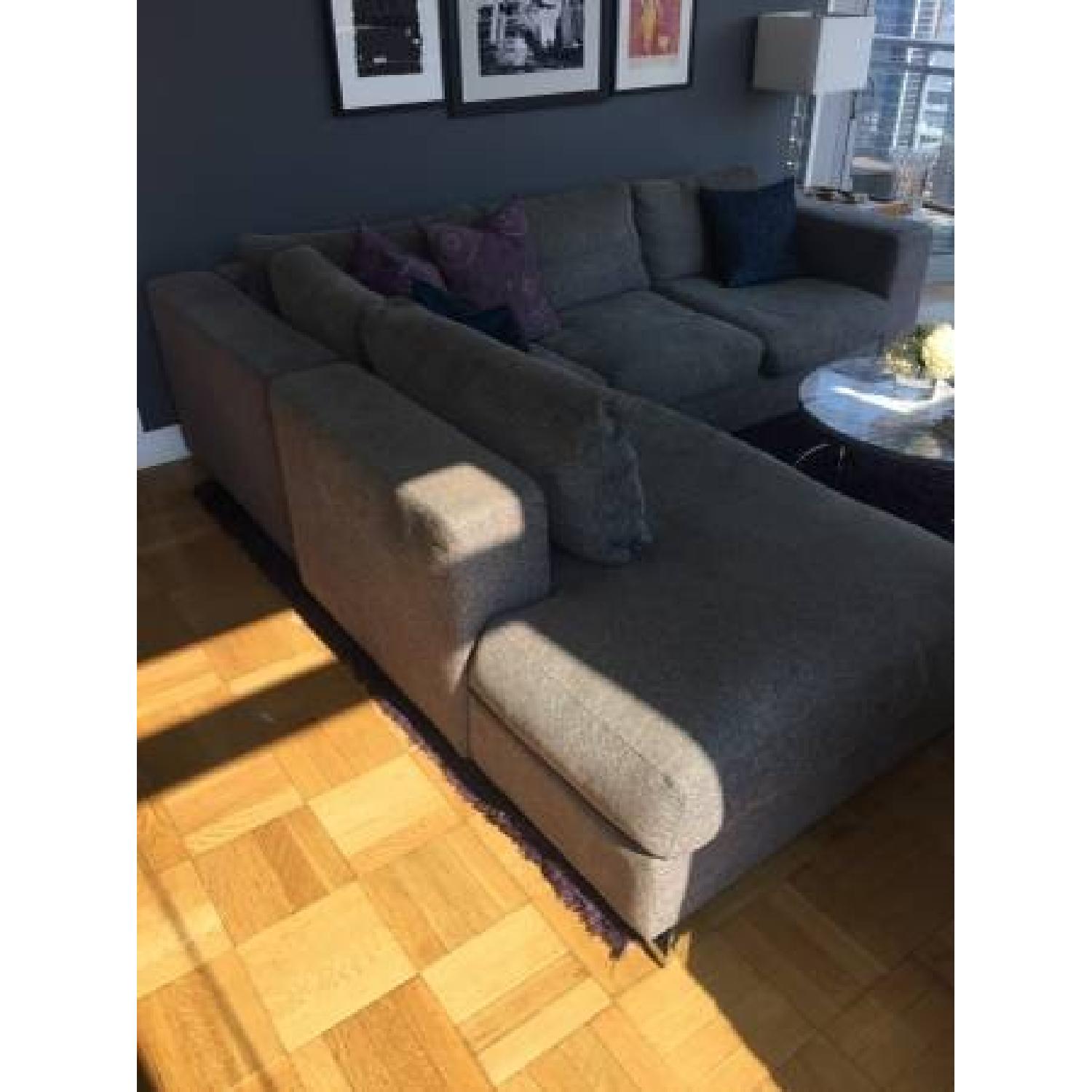 BoConcept Grey Tweed Sectional Sofa - image-3