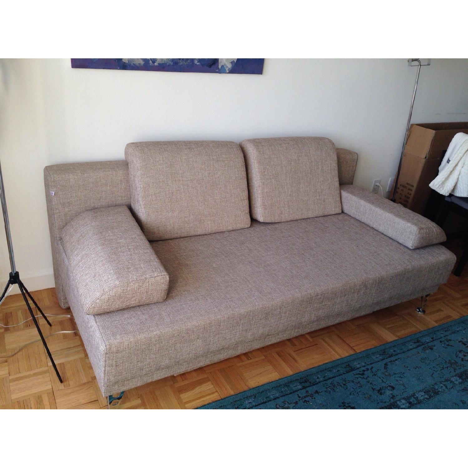 Sleeper Couch w/ Throw Pillows - image-2