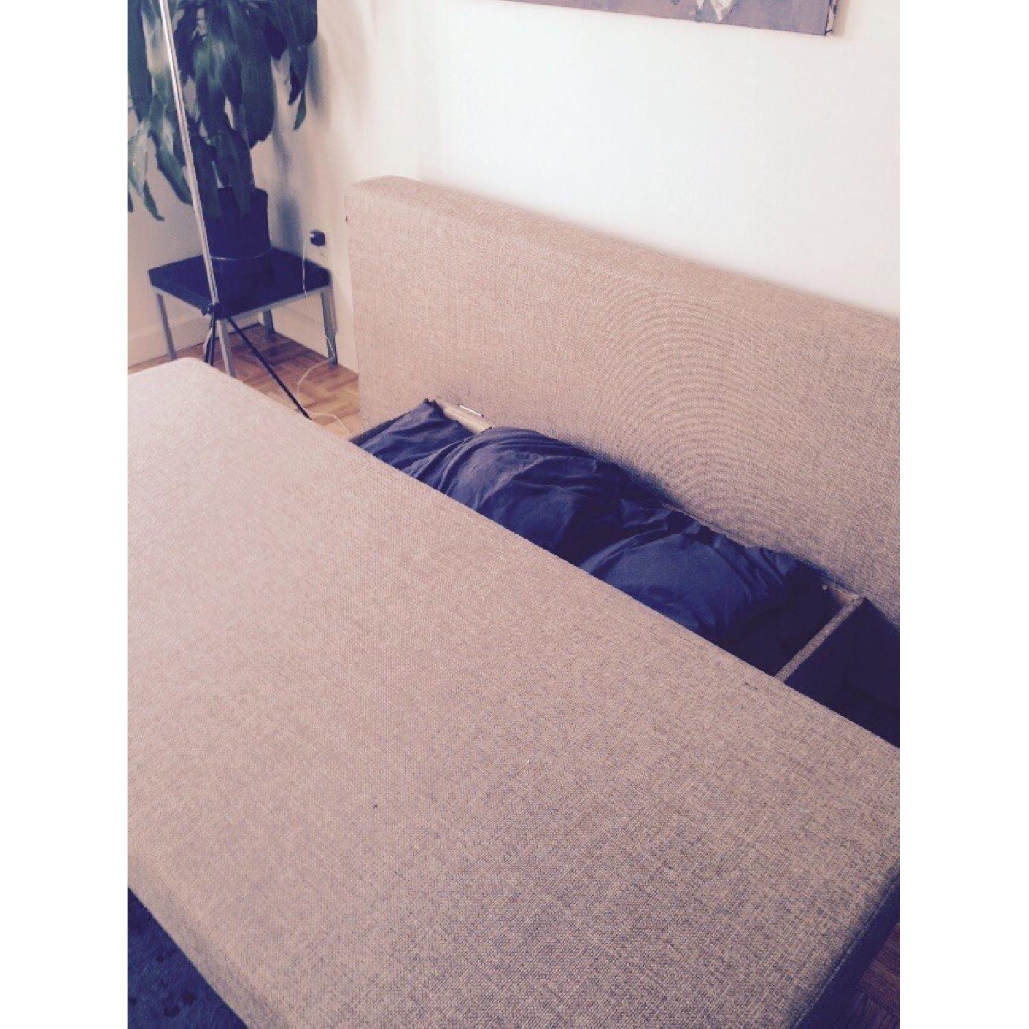 Sleeper Couch w/ Throw Pillows - image-3