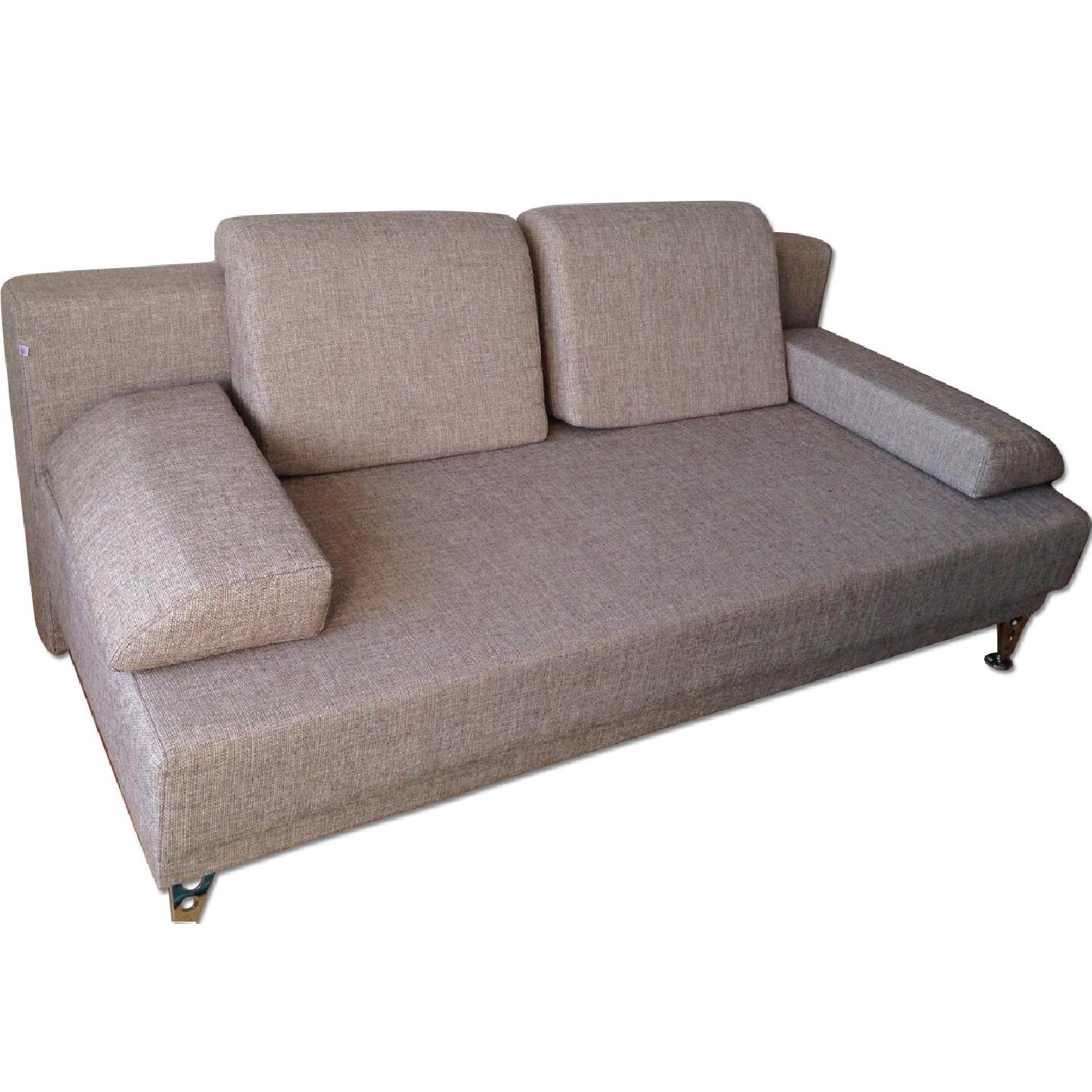 Sleeper Couch w/ Throw Pillows - image-0