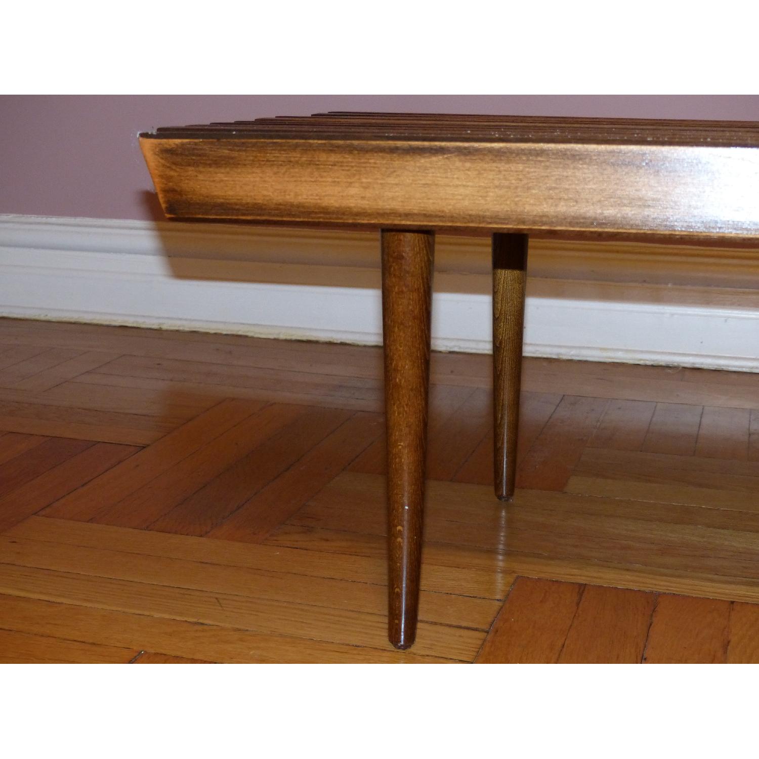 MidCentury Danish Slat Coffee Table/Bench AptDeco
