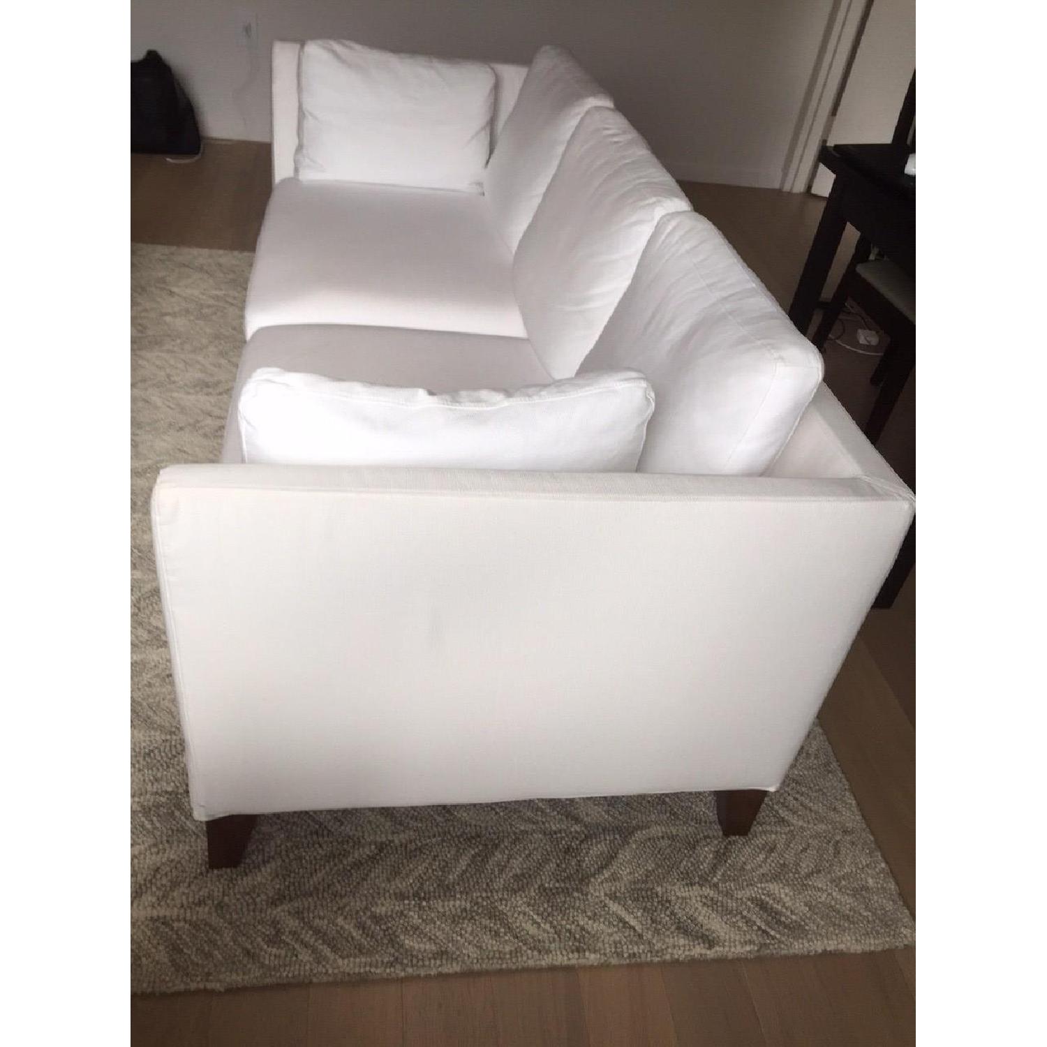 Ikea Stockholm Sofa in White AptDeco