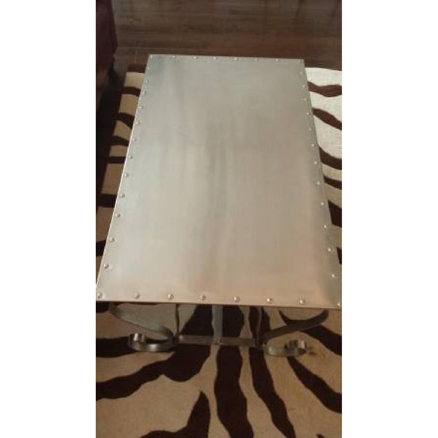 Rustic Table w/ Metal Rivets - image-2