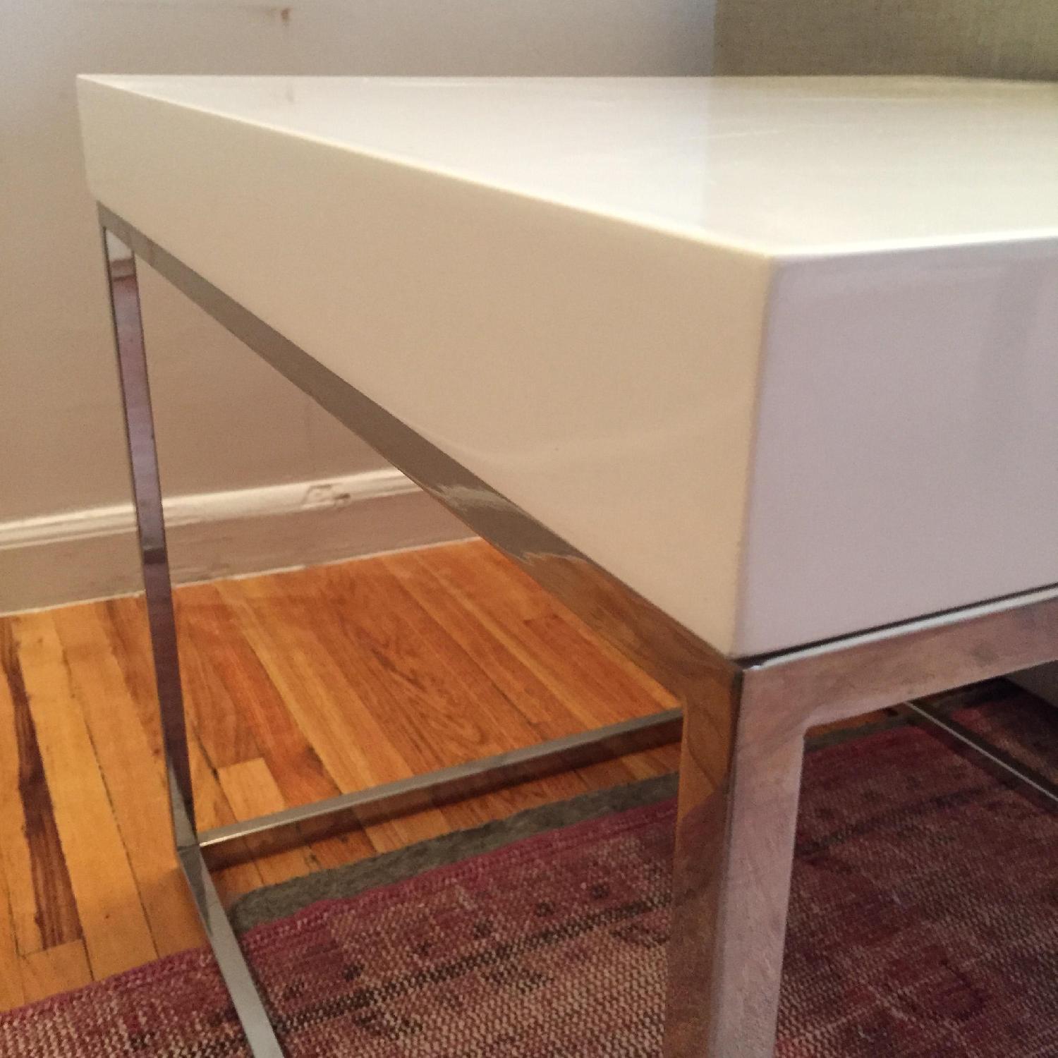CB2 Chill White Side Tables - image-3