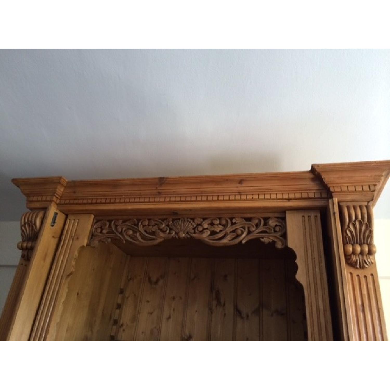 Solid Pine Armoire/Entertainment Center - image-5
