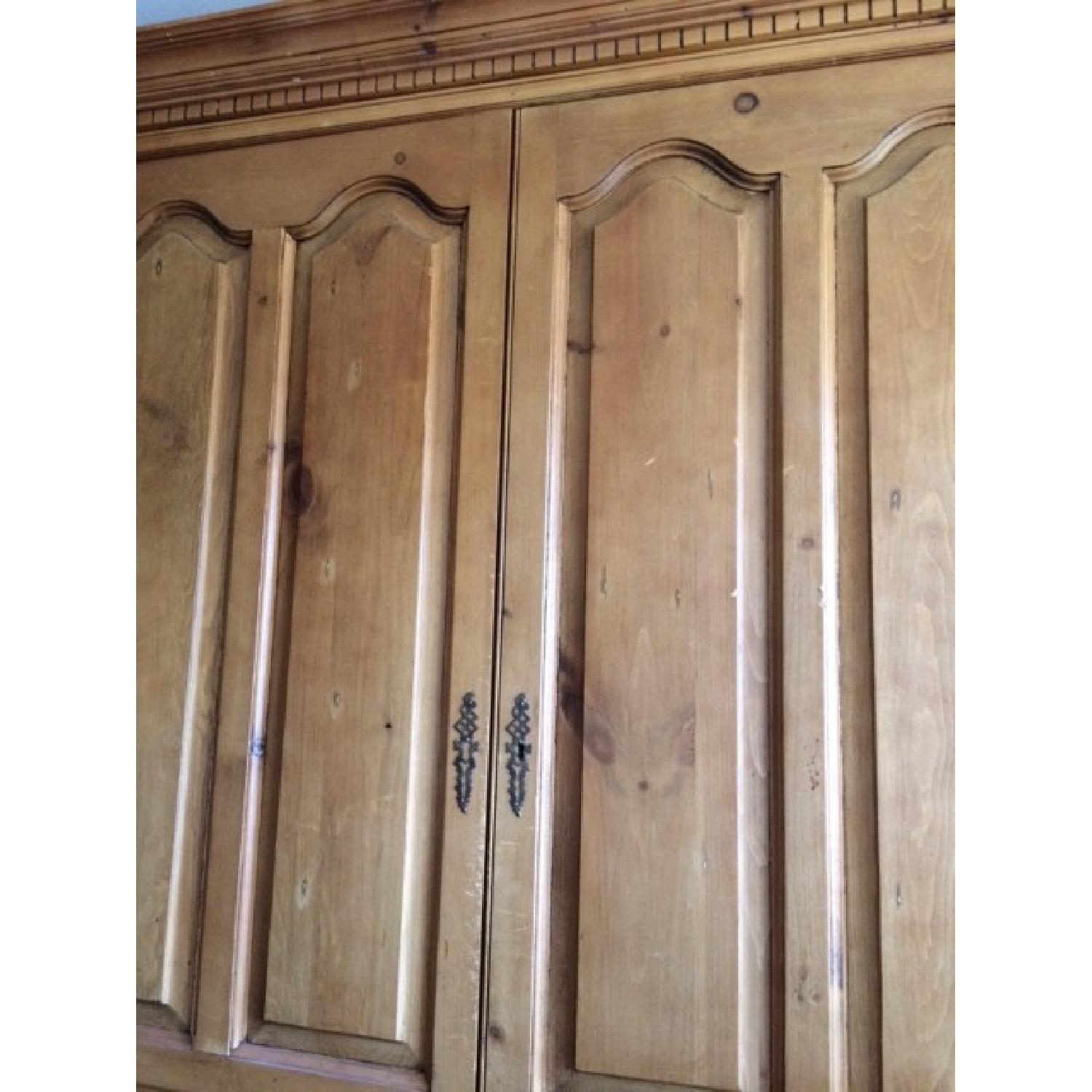 Solid Pine Armoire/Entertainment Center - image-8