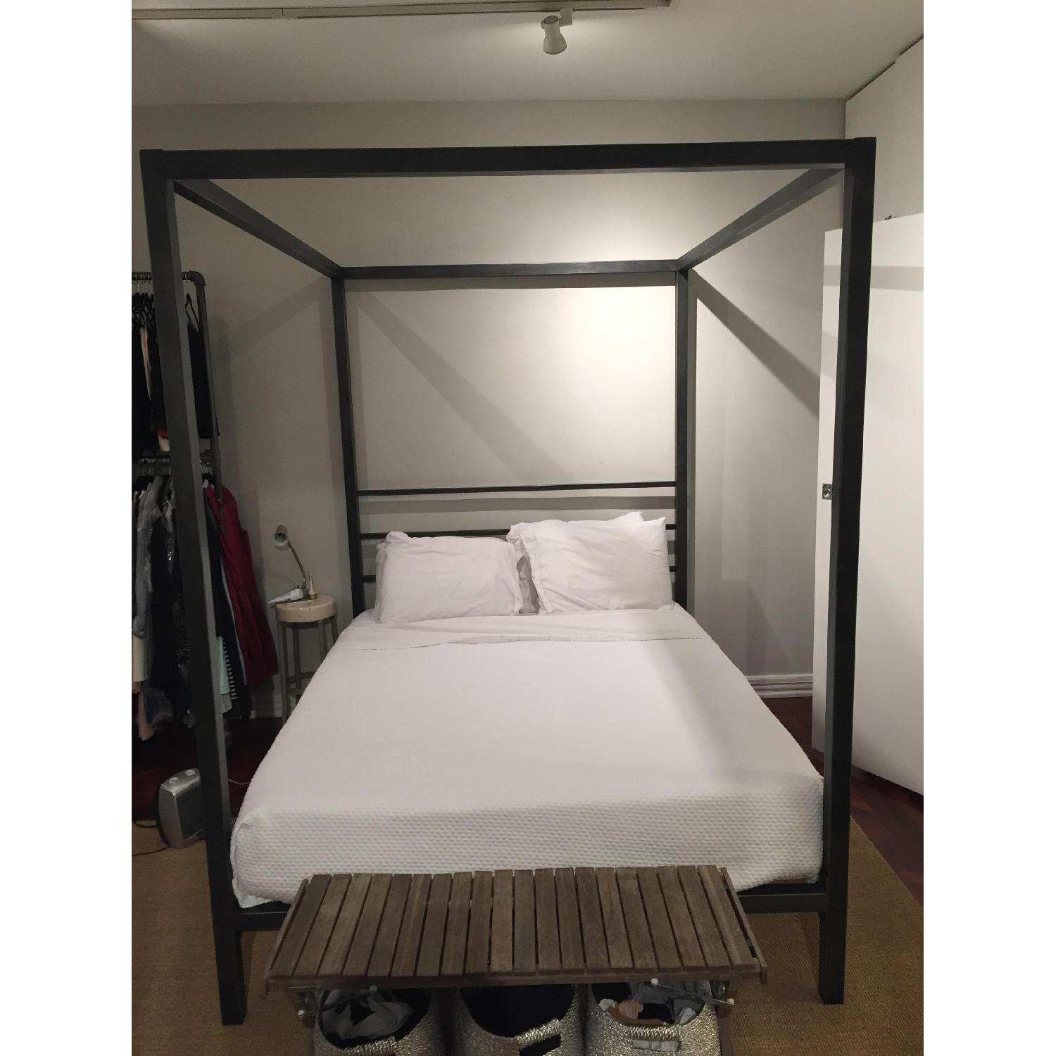 West Elm Queen Platform 4 Post Bed - image-2