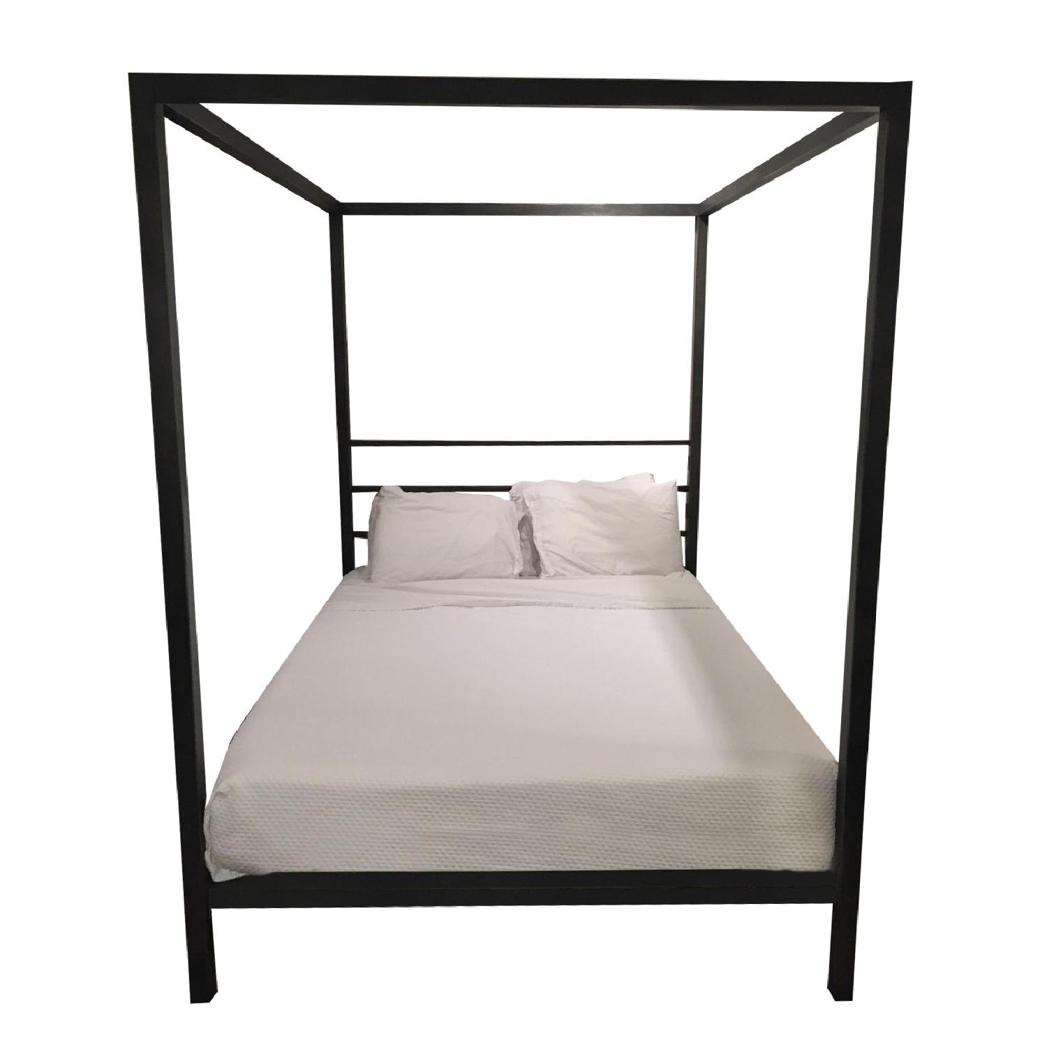 West Elm Queen Platform 4 Post Bed - image-0