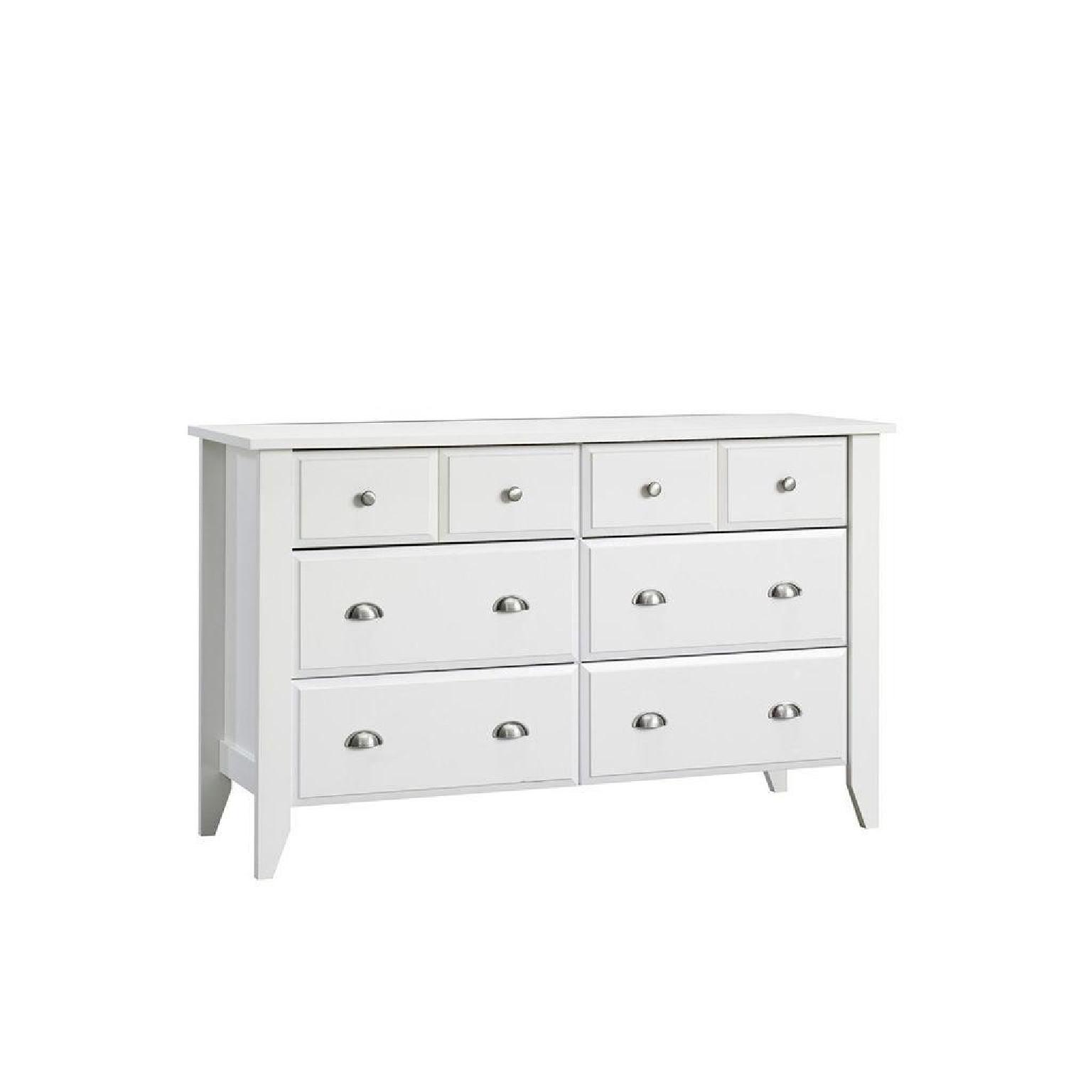 Sauder Shoal Creek White 6 Shelf Dresser - image-1