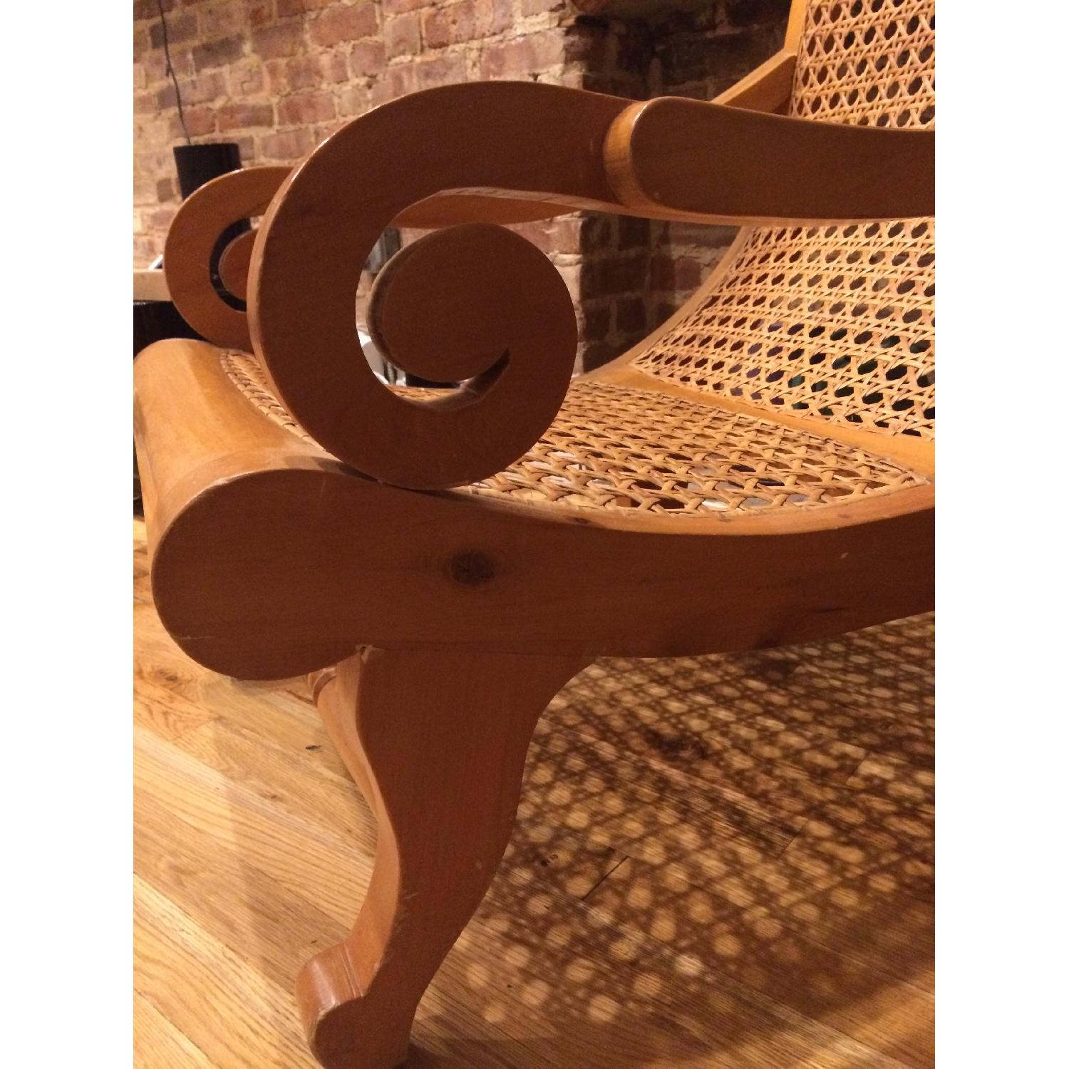 Farre Wood Rattan Poltroon - image-4