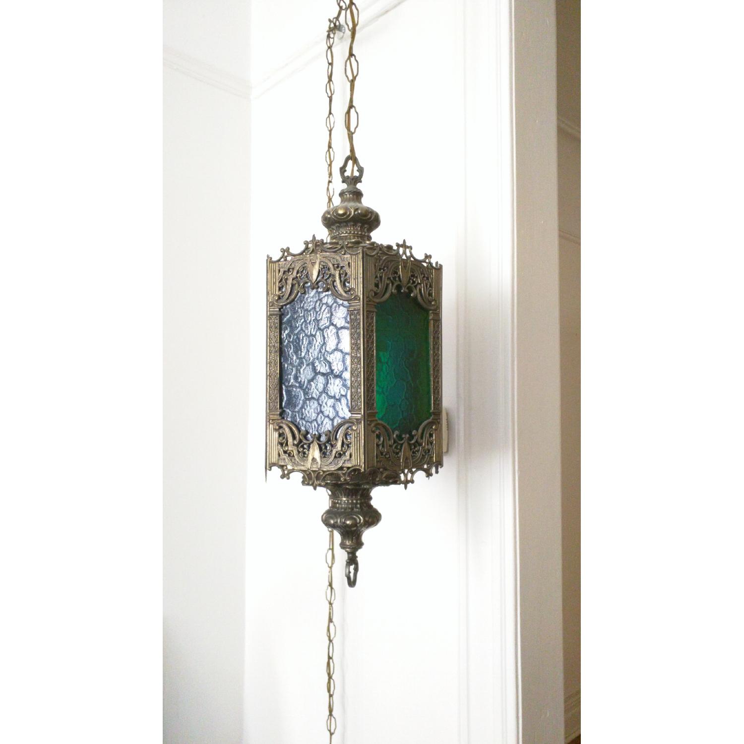 Circa 1970 Hanging Swag Lamp - image-1