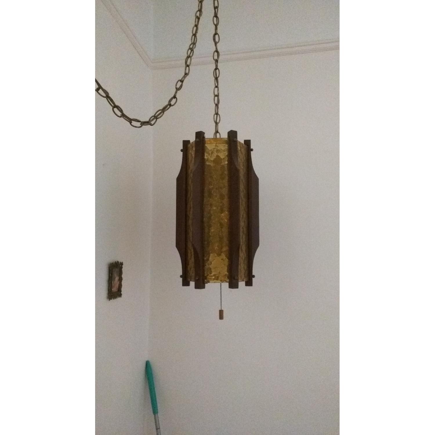 Circa 1970 Hanging Swag Lamp - image-1