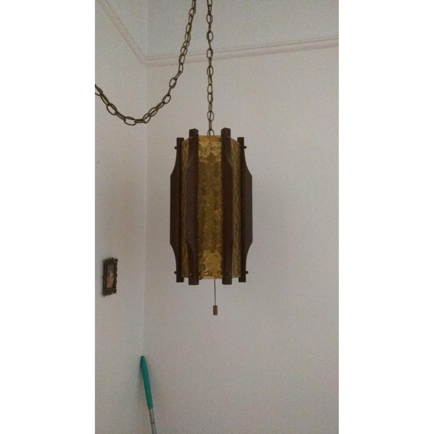 Circa 1970 Hanging Swag Lamp - image-2