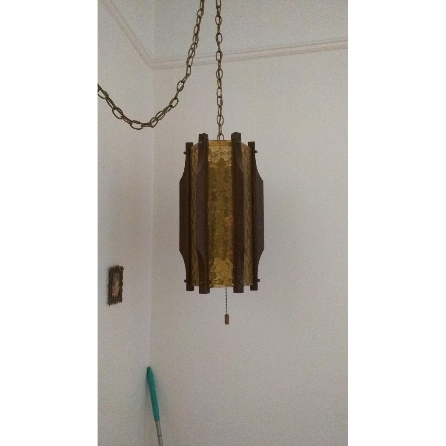 Circa 1970 Hanging Swag Lamp - image-3