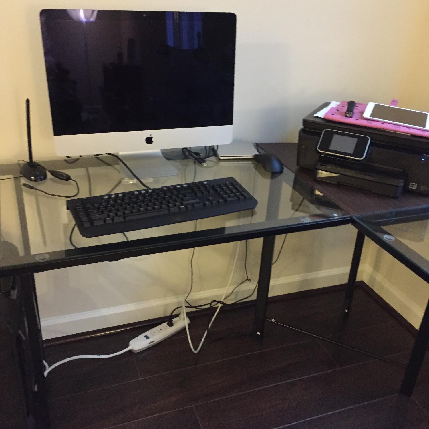 Altra Furniture Aden Corner Glass Computer Desk - image-2