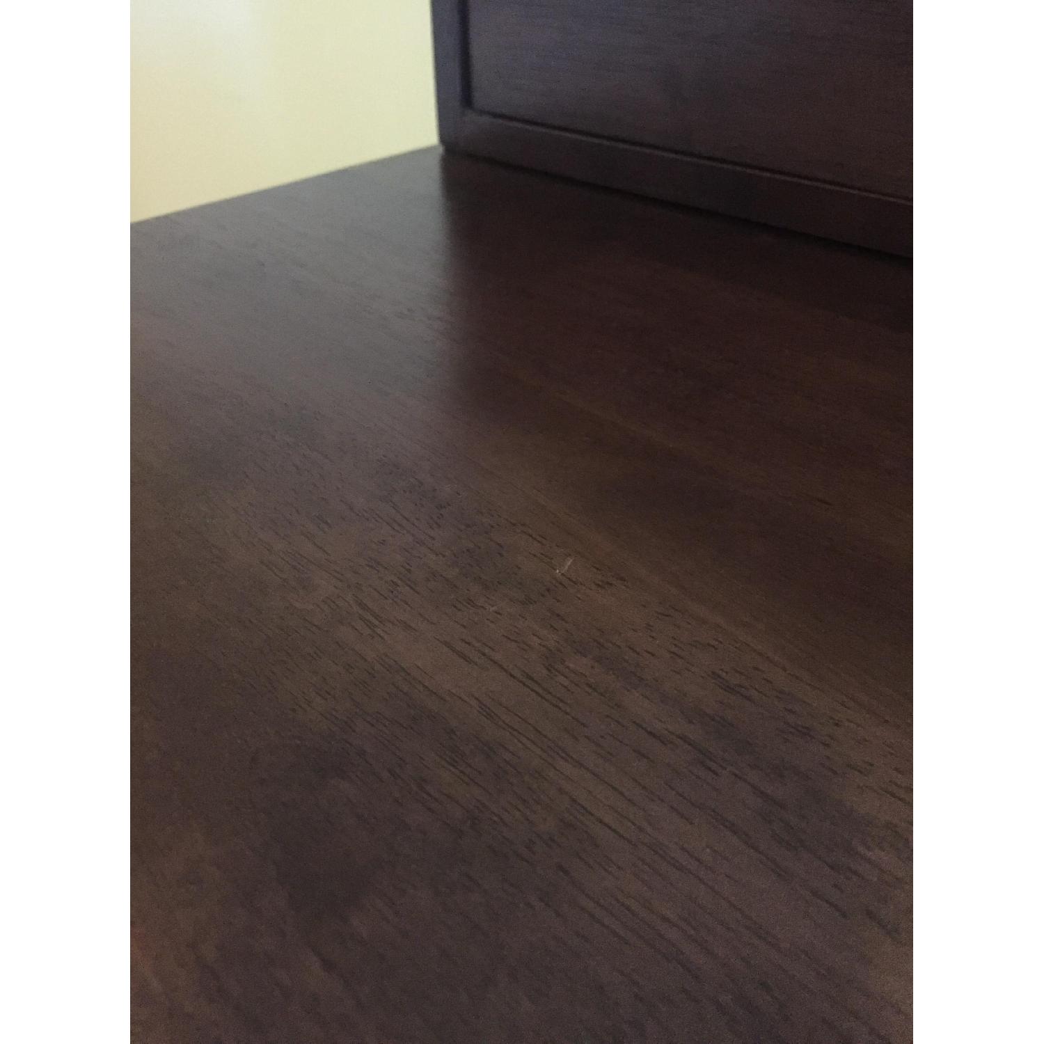 Container Store Java Solid Wood Roll-Out Desk - image-5