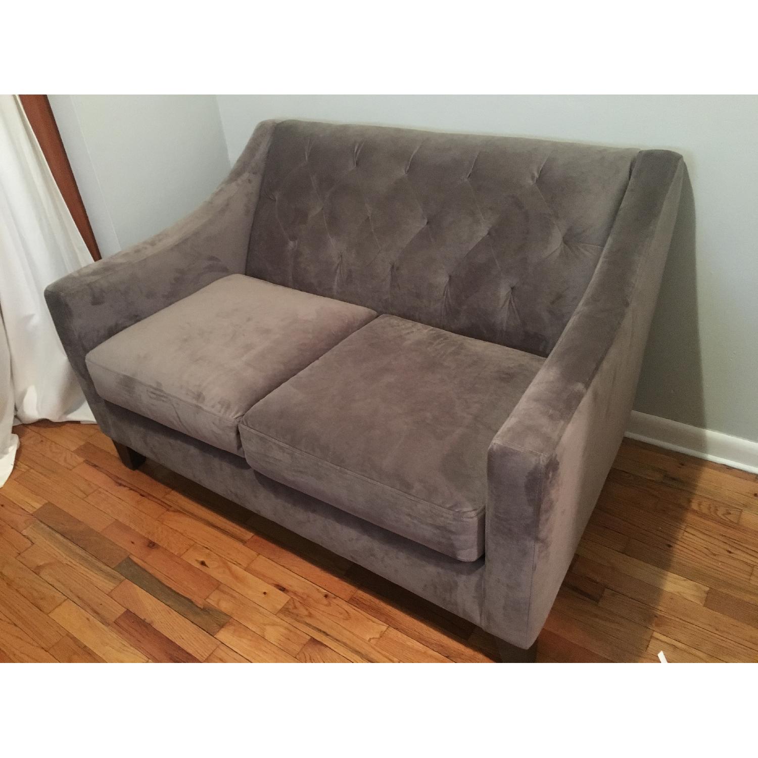 Macy's Chloe Velvet Tufted Loveseat - image-2