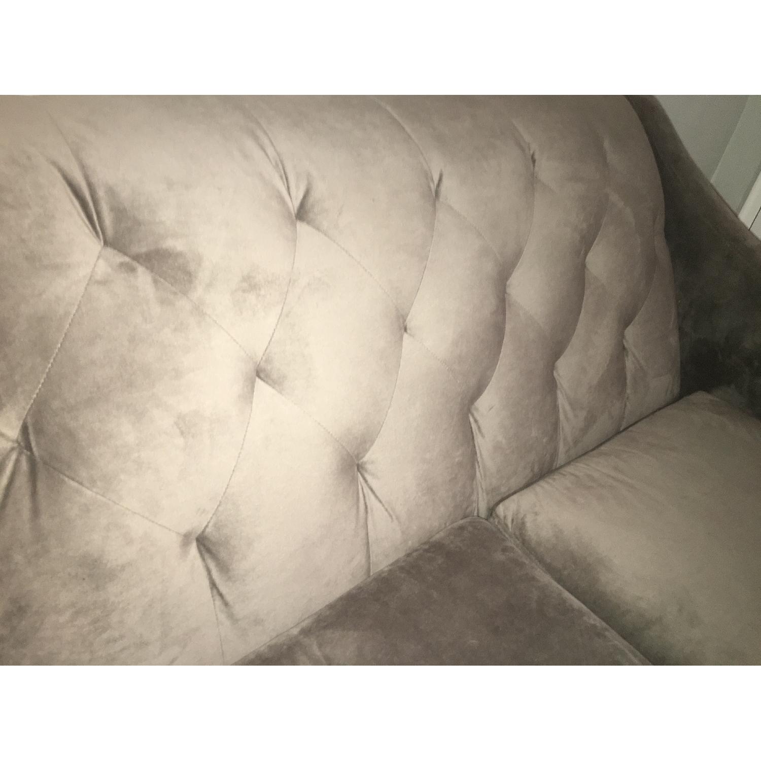 Macy's Chloe Velvet Tufted Loveseat - image-3