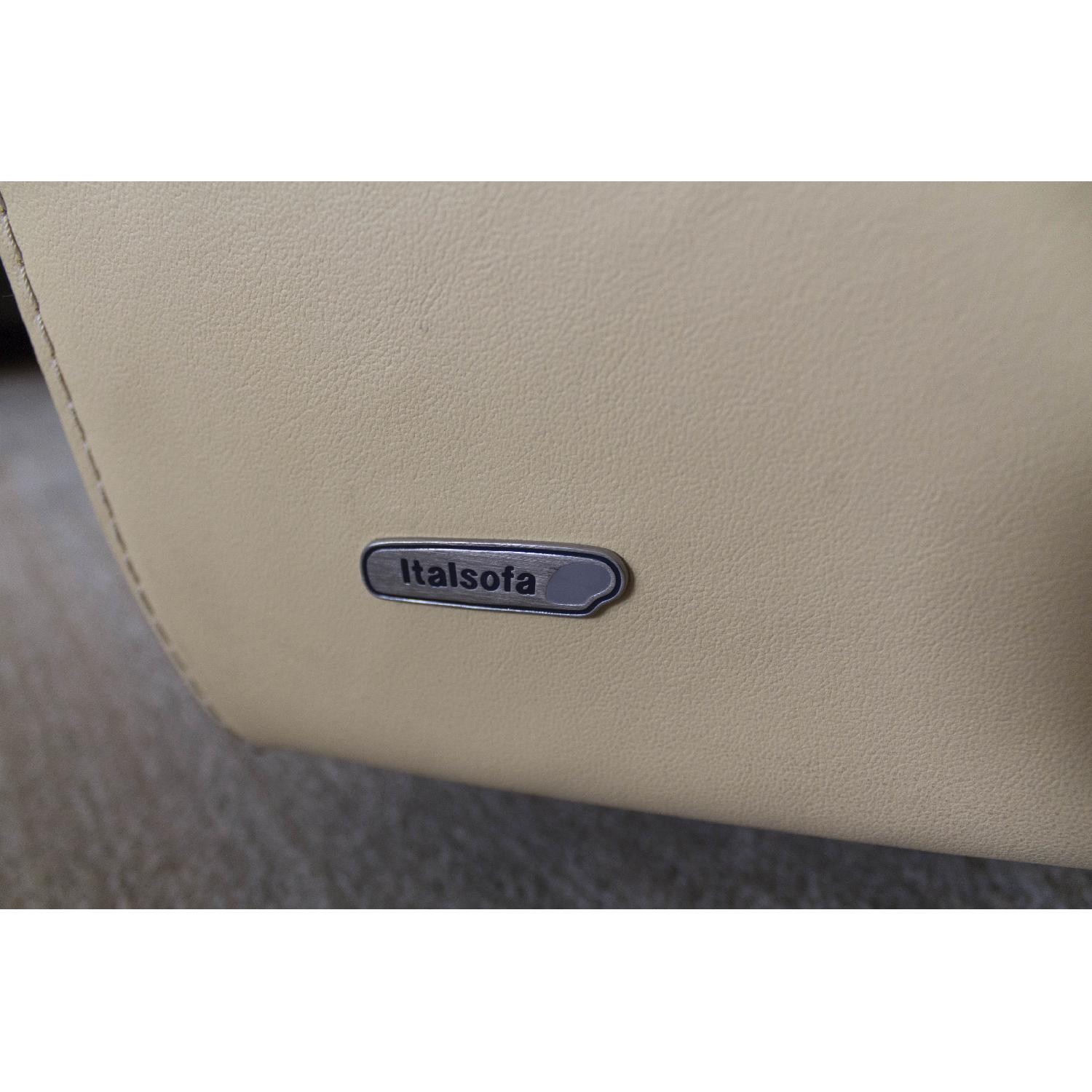 Macy's Yellow Leather Swivel Accent Chair - image-6