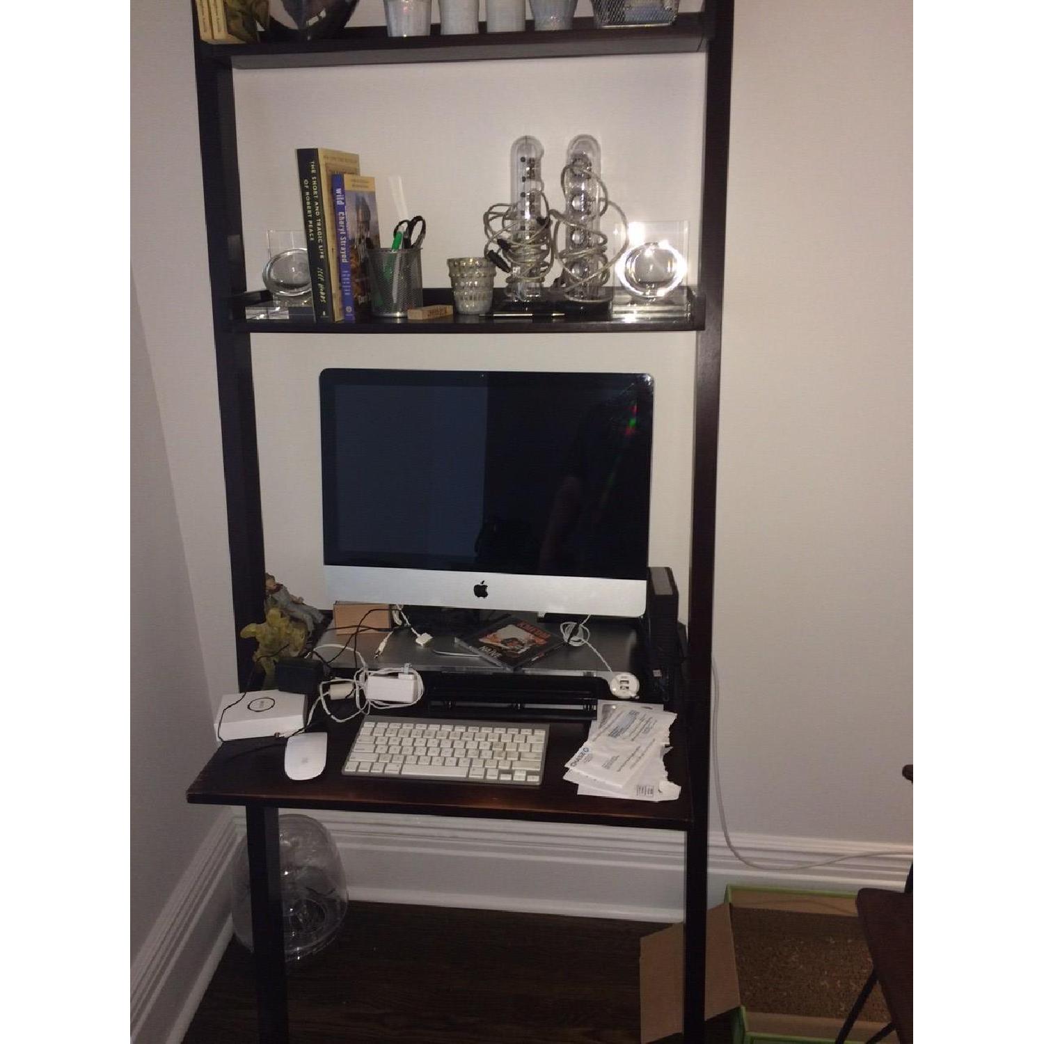 Crate & Barrel Wood Ladder Desk - image-1