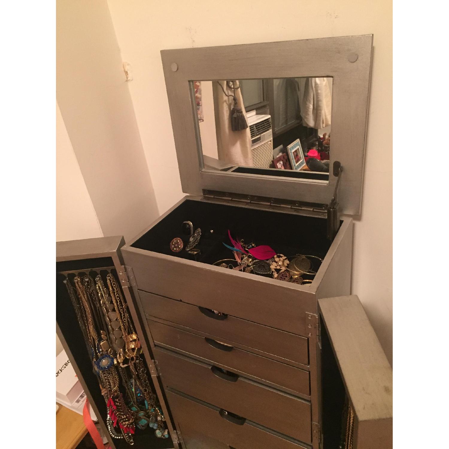 Pier 1 Mirrored Jewelry Armoire - image-4