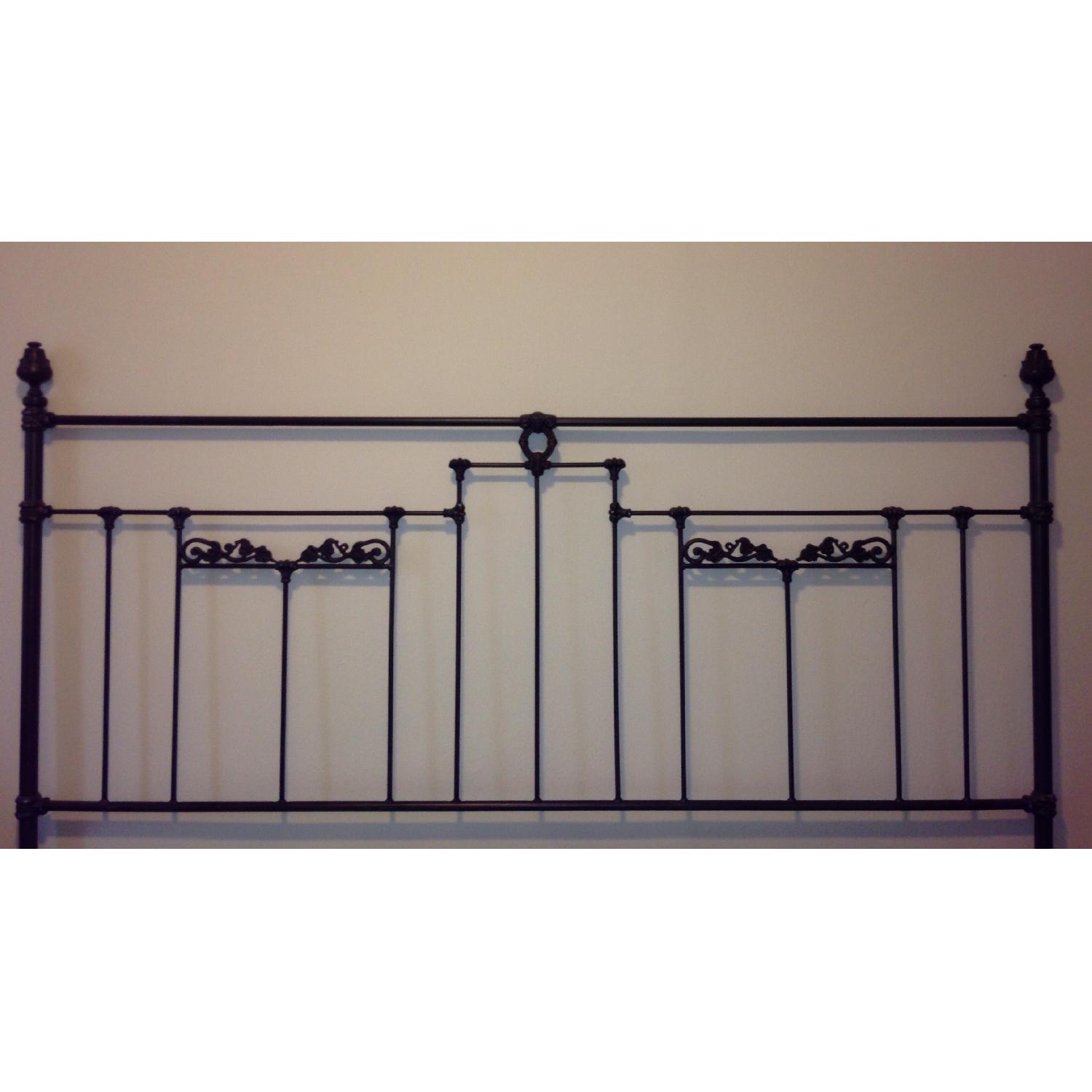 Charles P Rodgers Cast Iron Headboard w/ Custom Frame - image-1