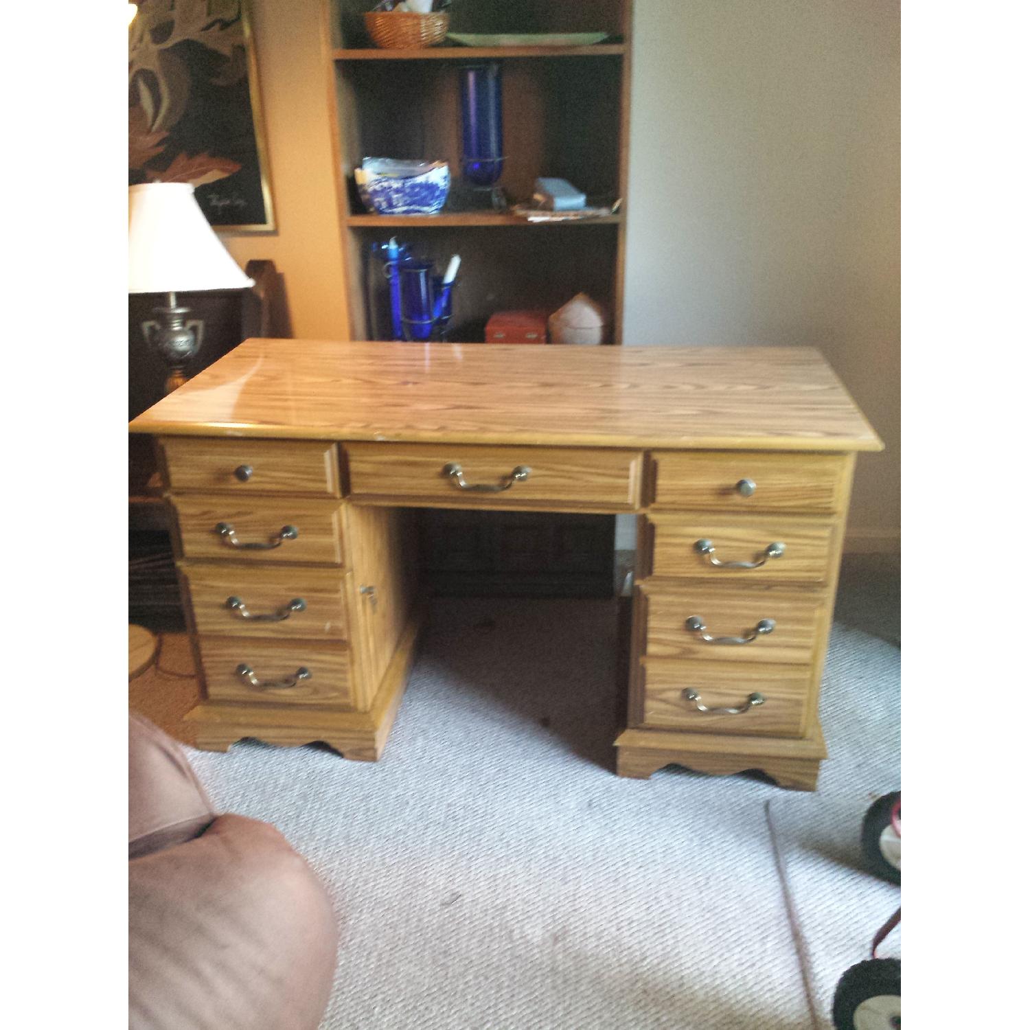 Scan Solid Oak Desk - image-1