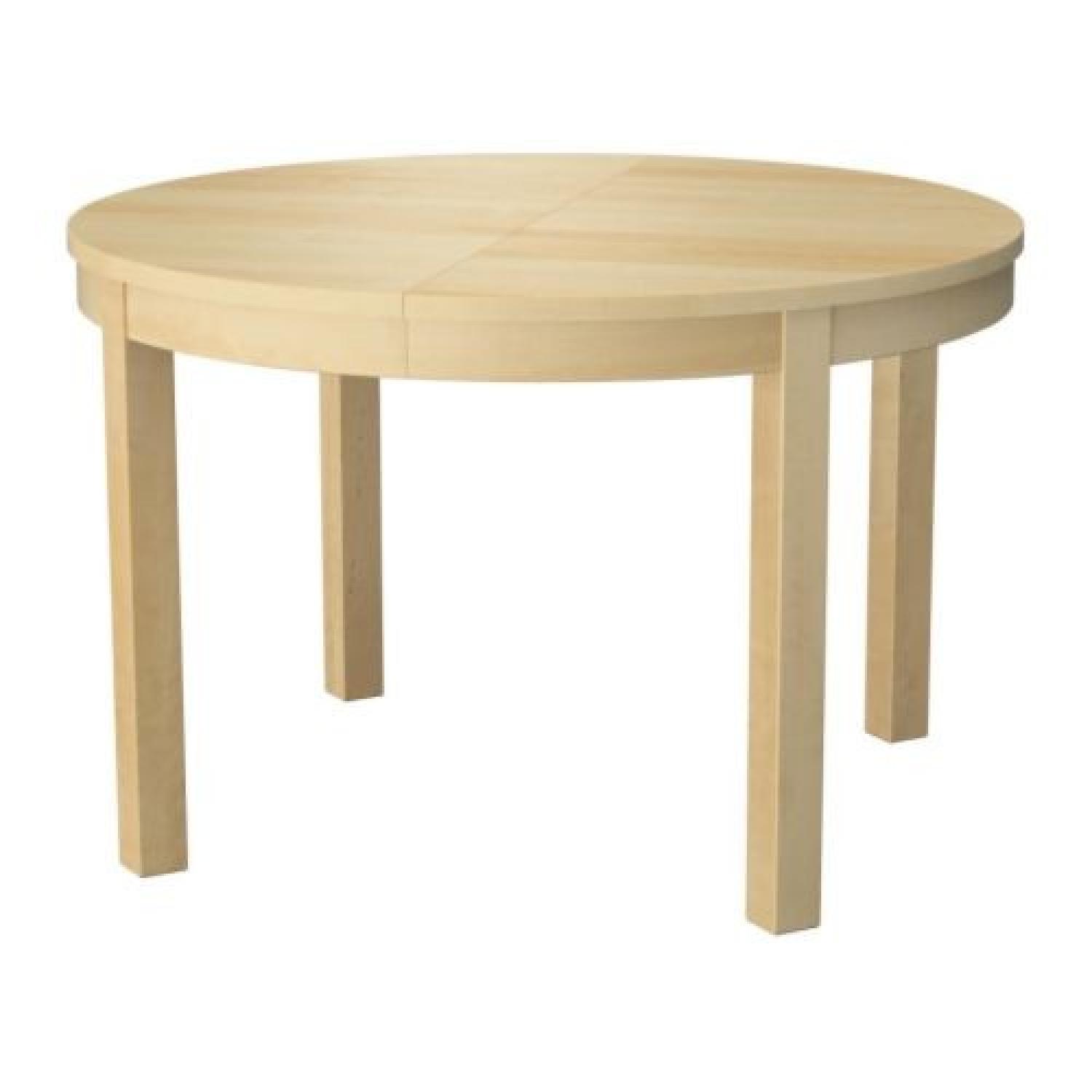 Ikea Bjursta Expandable Dining Table in Beige - image-1