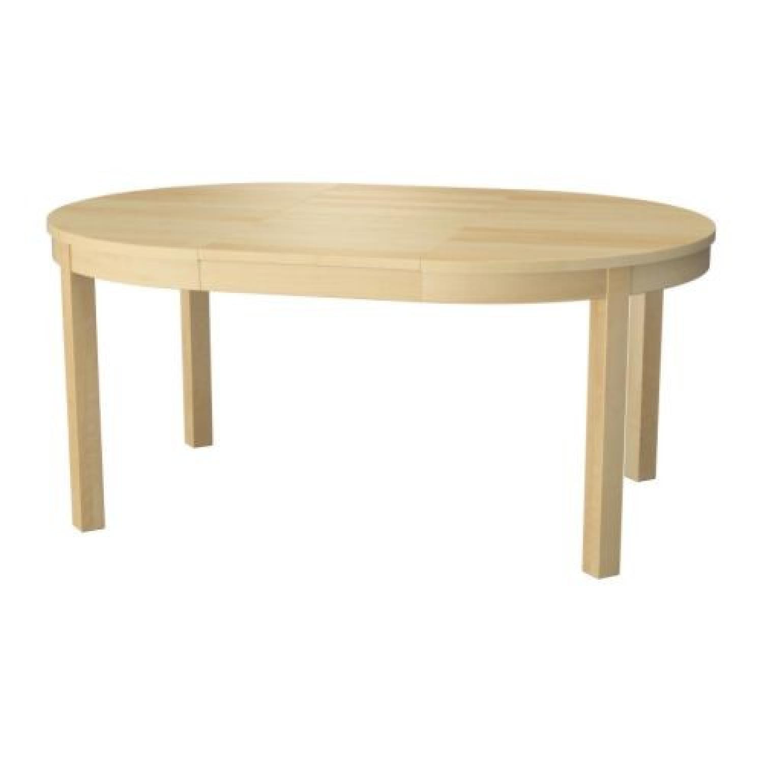 Ikea Bjursta Expandable Dining Table in Beige - image-2