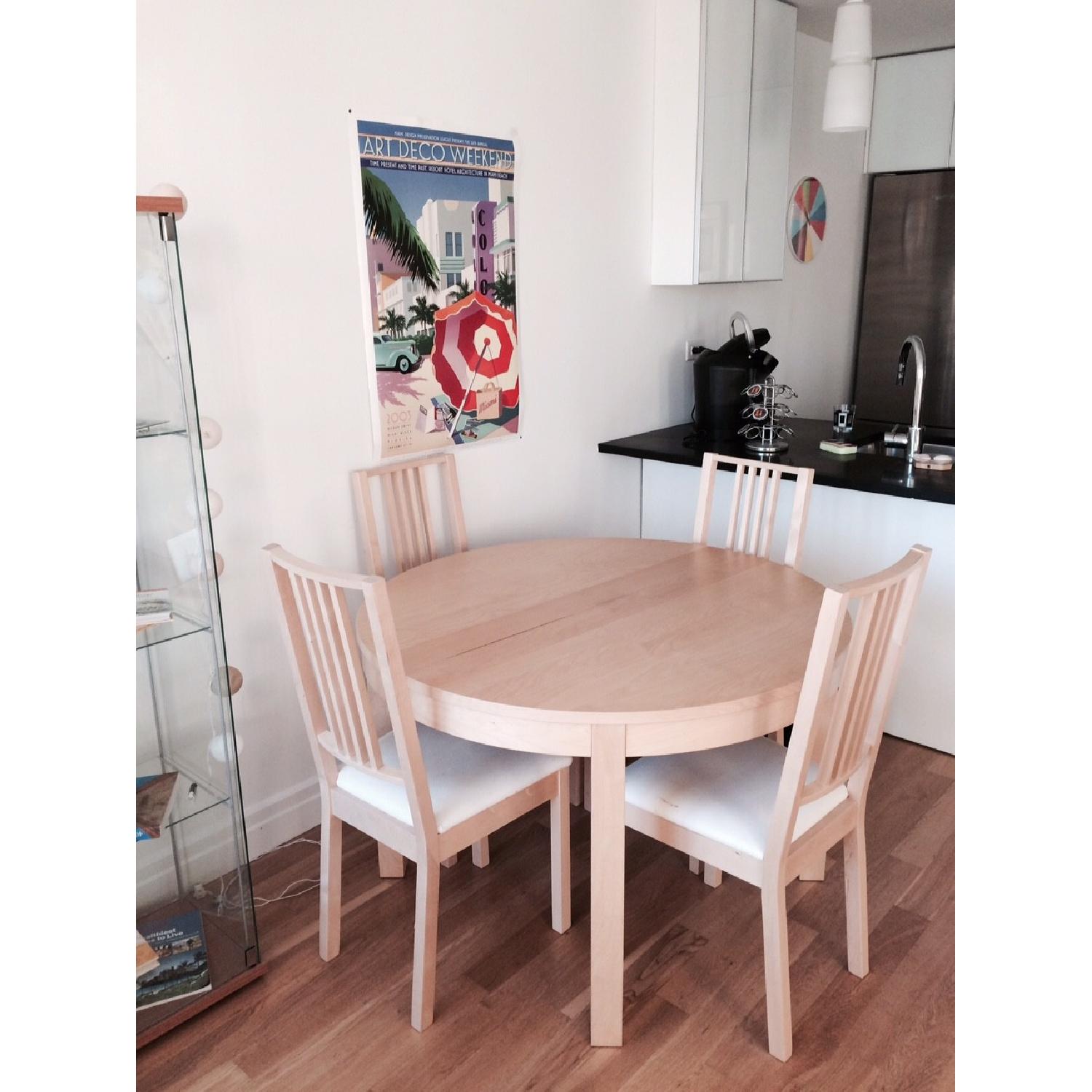 Ikea Bjursta Expandable Dining Table in Beige - image-4