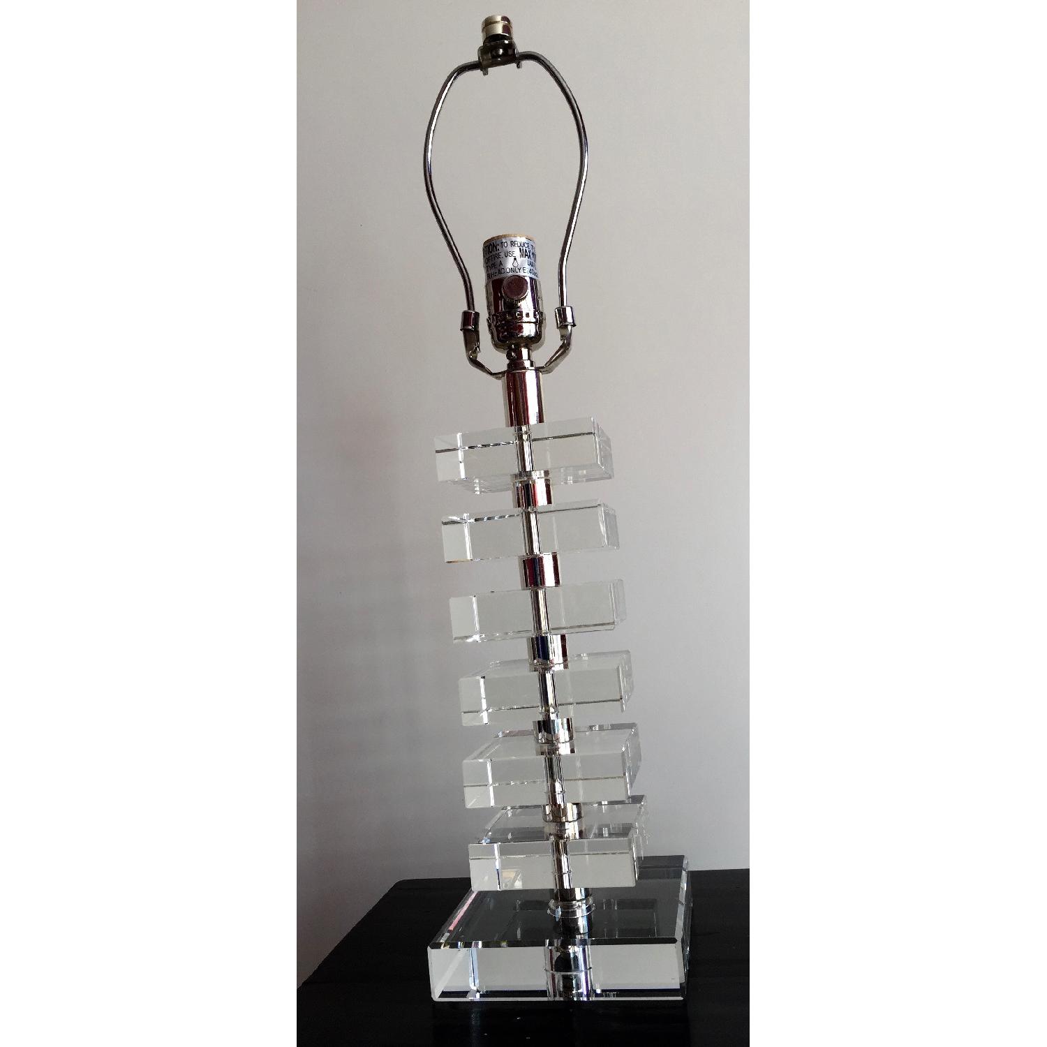 Robert Abbey Vintage Stacked Crystal Table Lamp - image-2