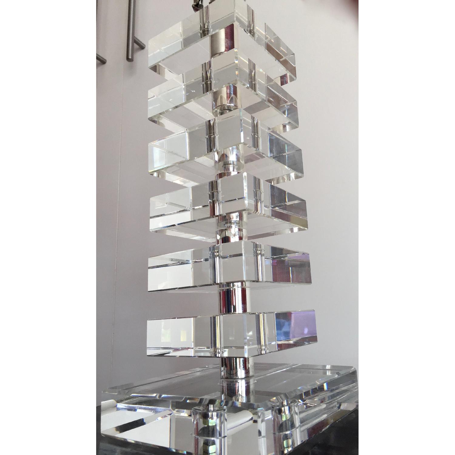 Robert Abbey Vintage Stacked Crystal Table Lamp - image-6