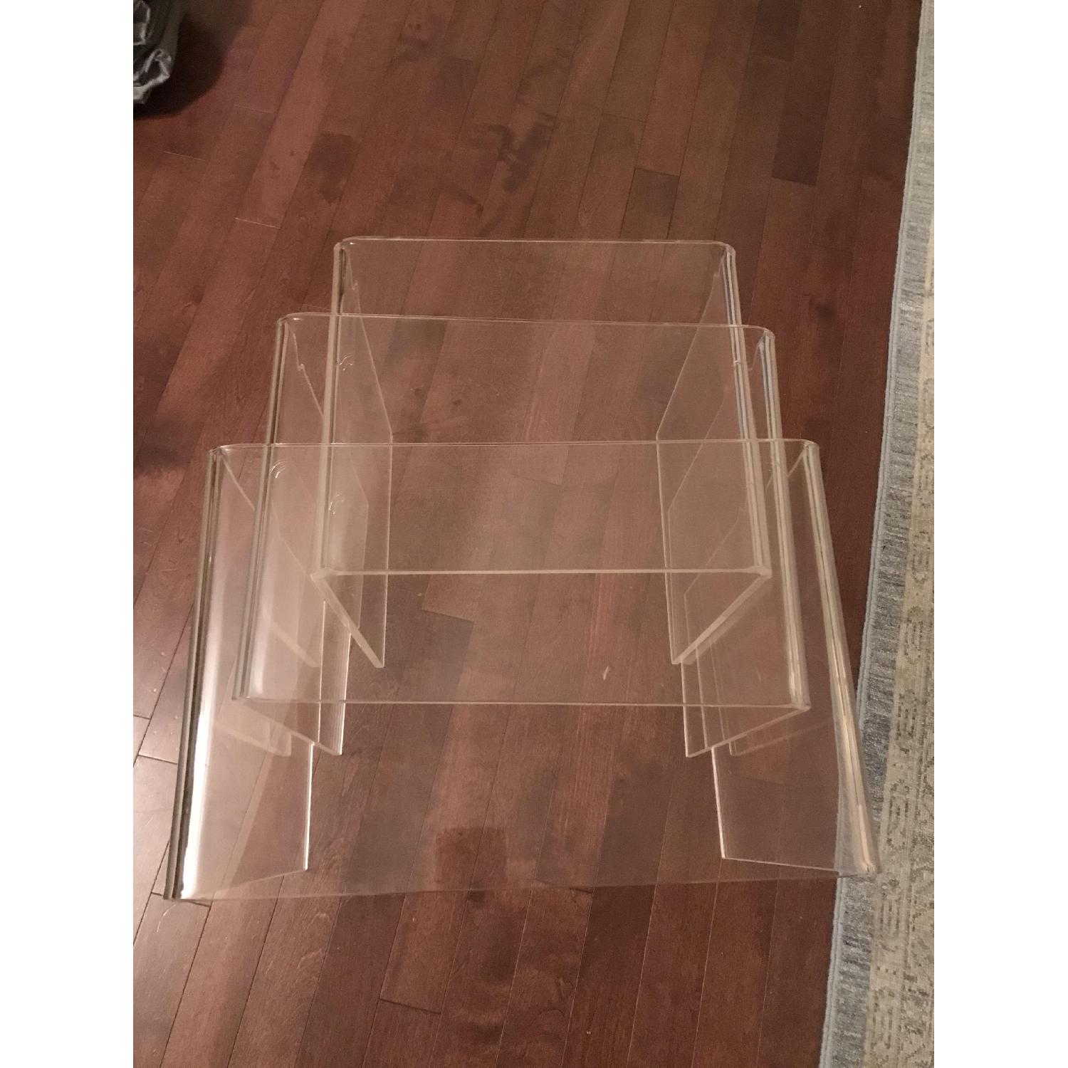 CB2 3-Piece Peekaboo Acrylic Nesting Tables - image-3