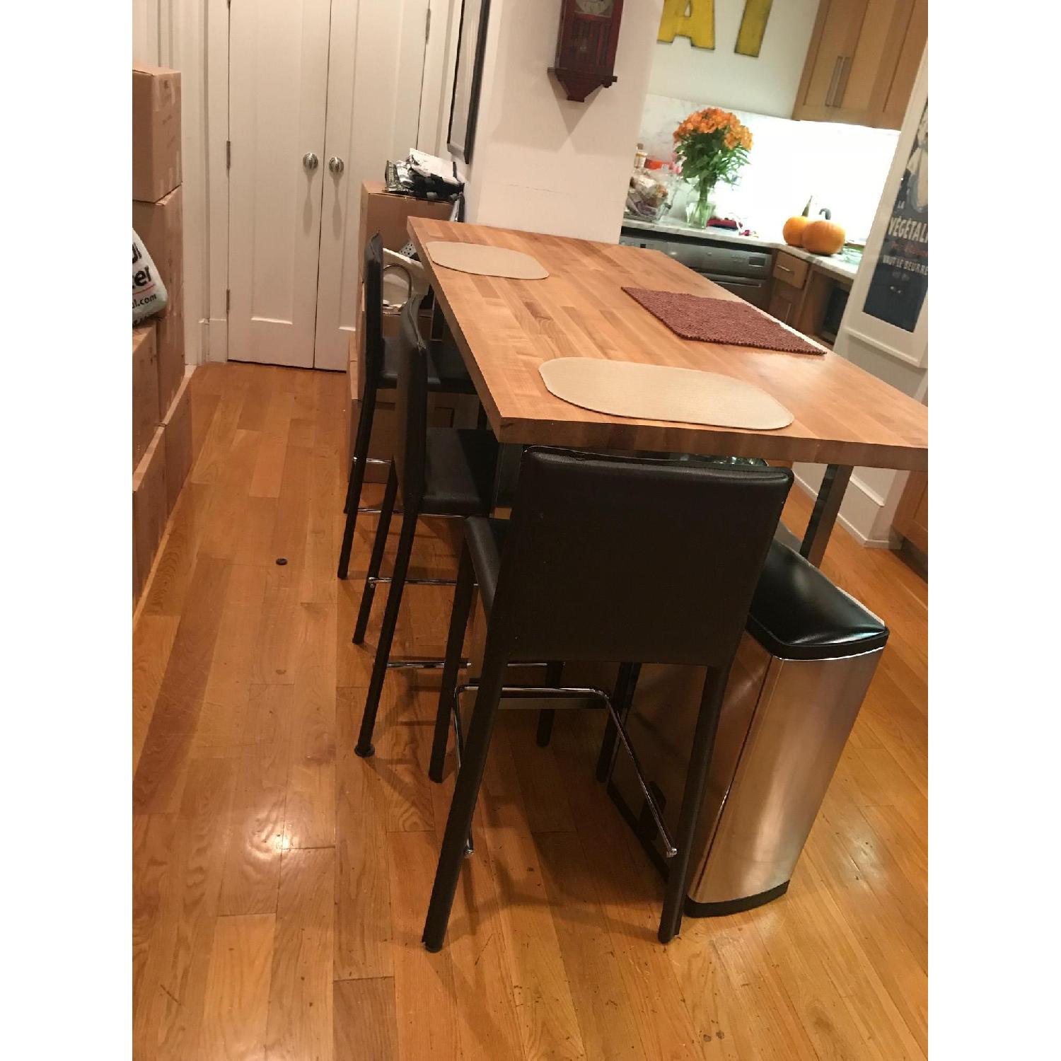 Stainless Steel Butcher Block Island - image-0