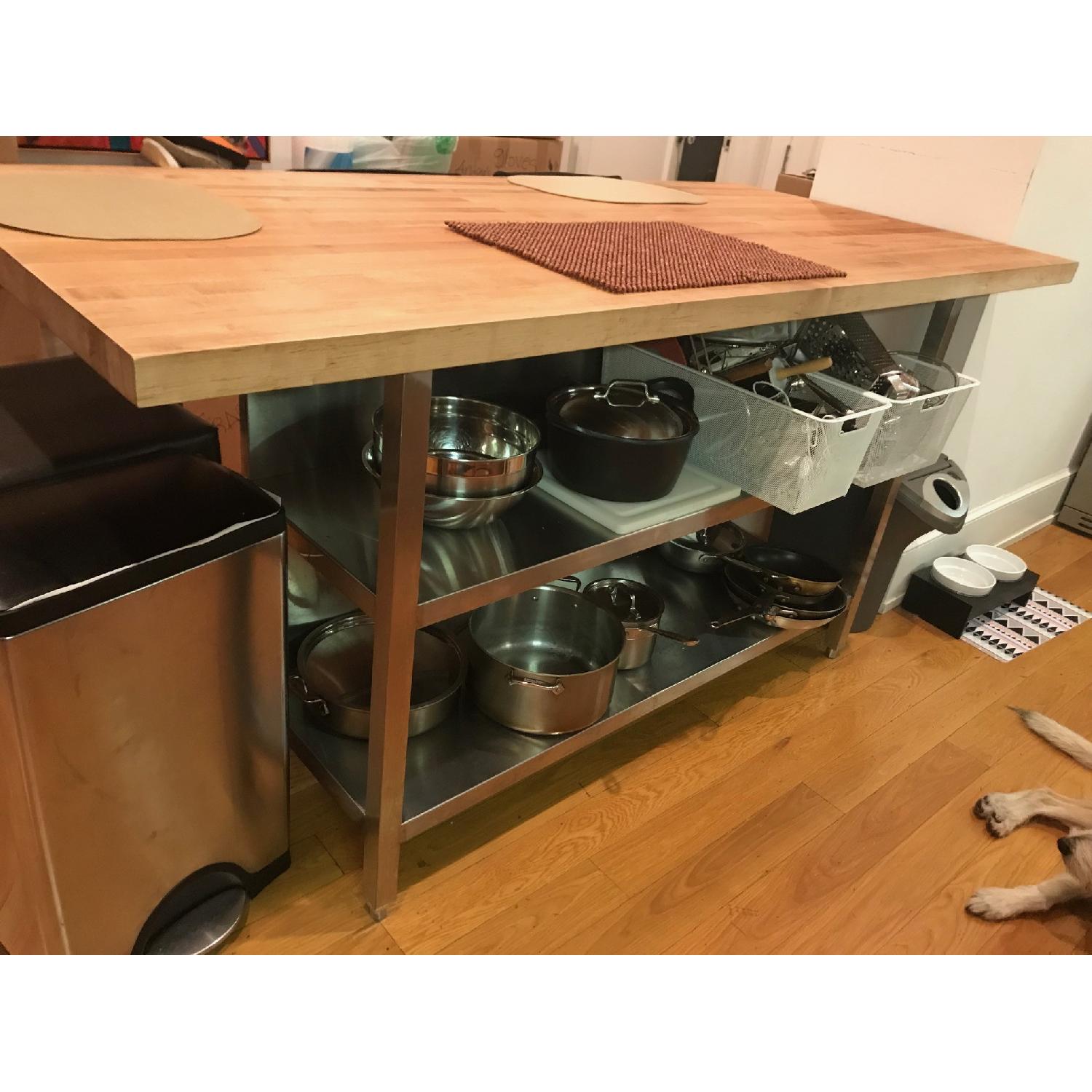 Stainless Steel Butcher Block Island - image-3