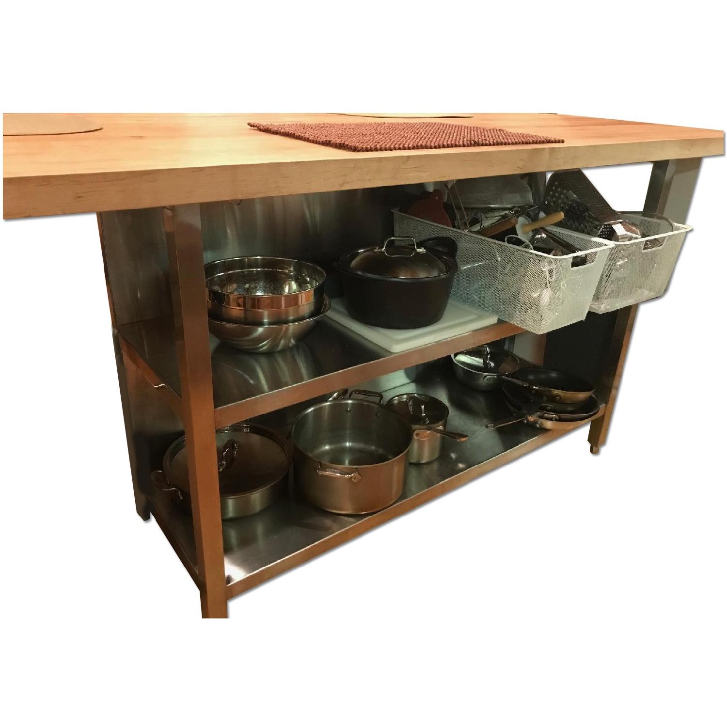 Stainless Steel Butcher Block Island - image-7