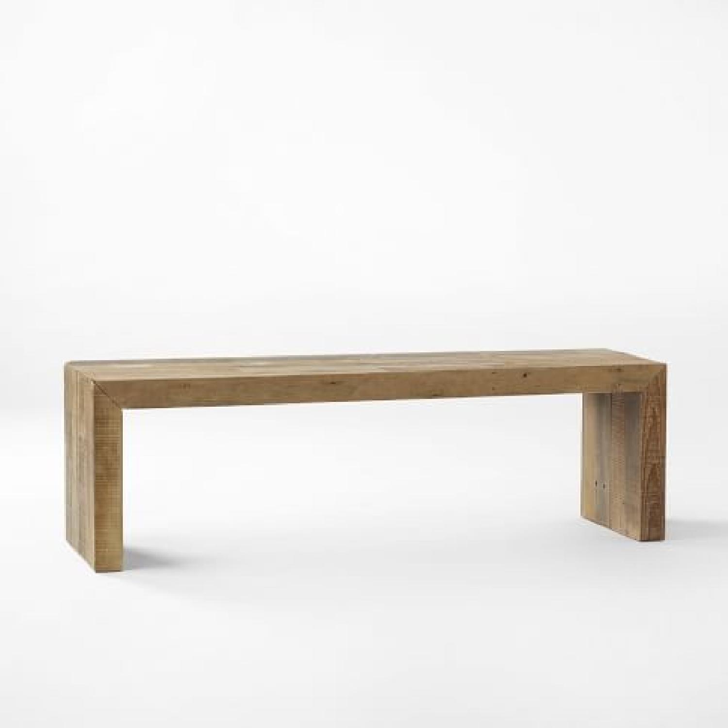 West Elm Emmerson Reclaimed Wood Dining Bench - image-0