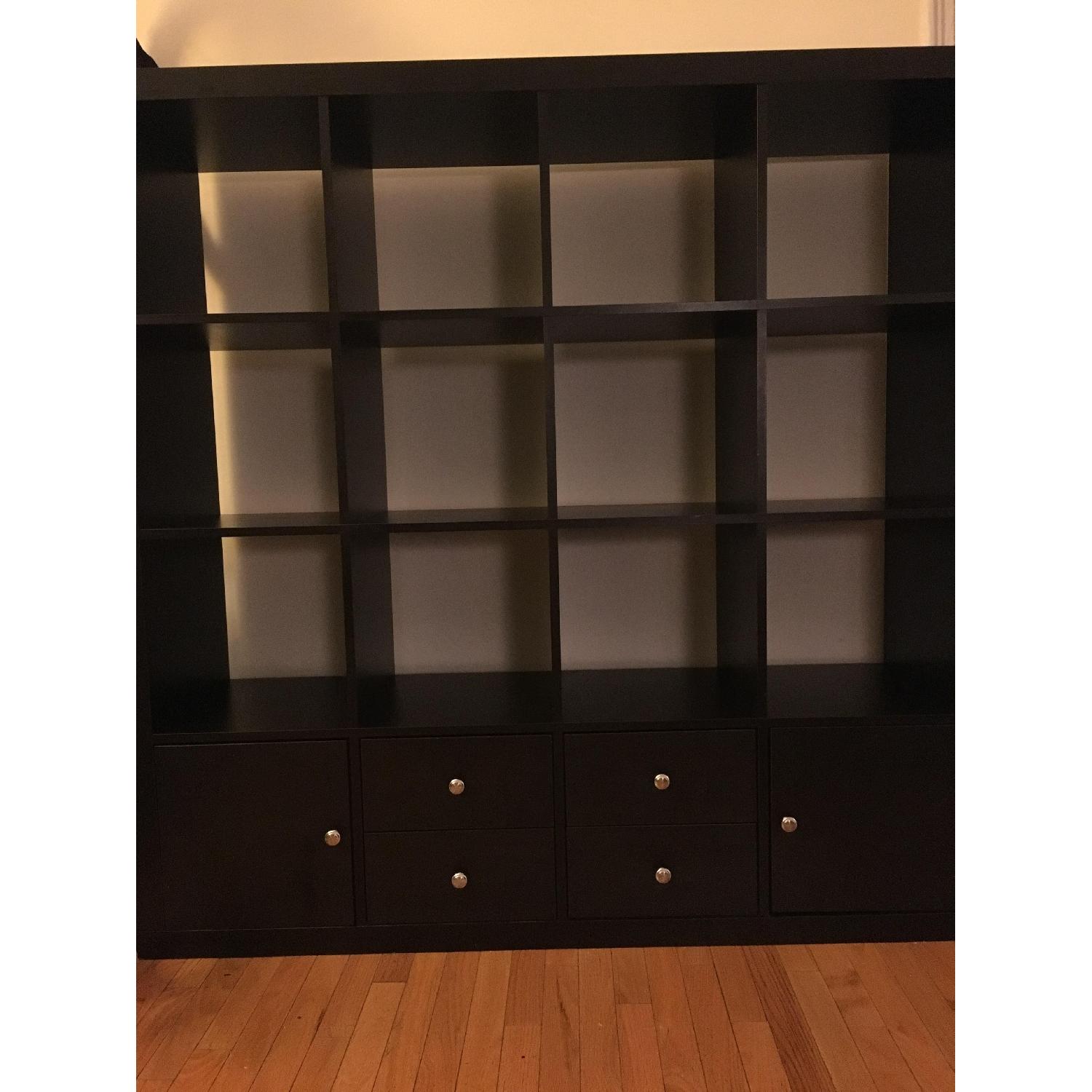 Ikea Expedit Shelving Unit w/ Kallax Inserts AptDeco