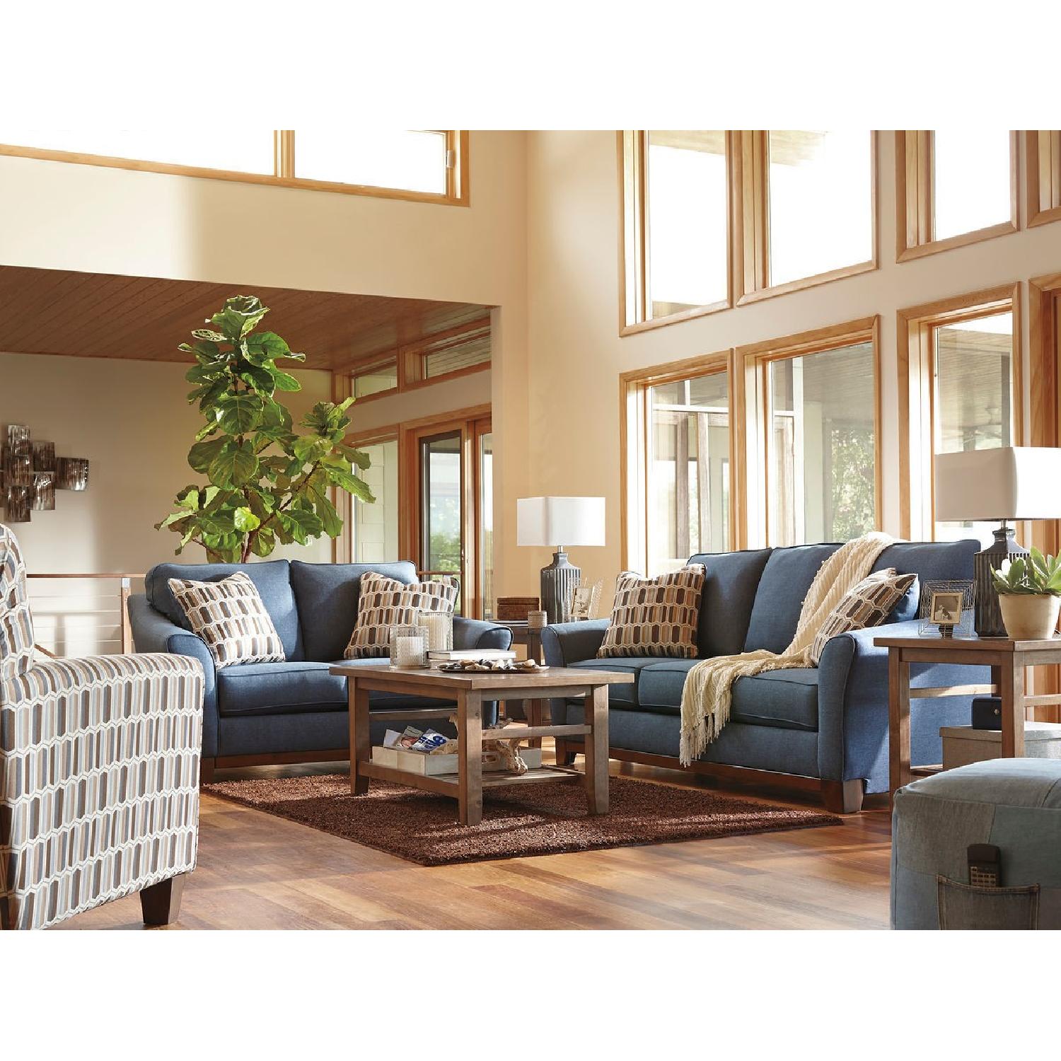 Ashley's Janley Sofa in Denim - image-3