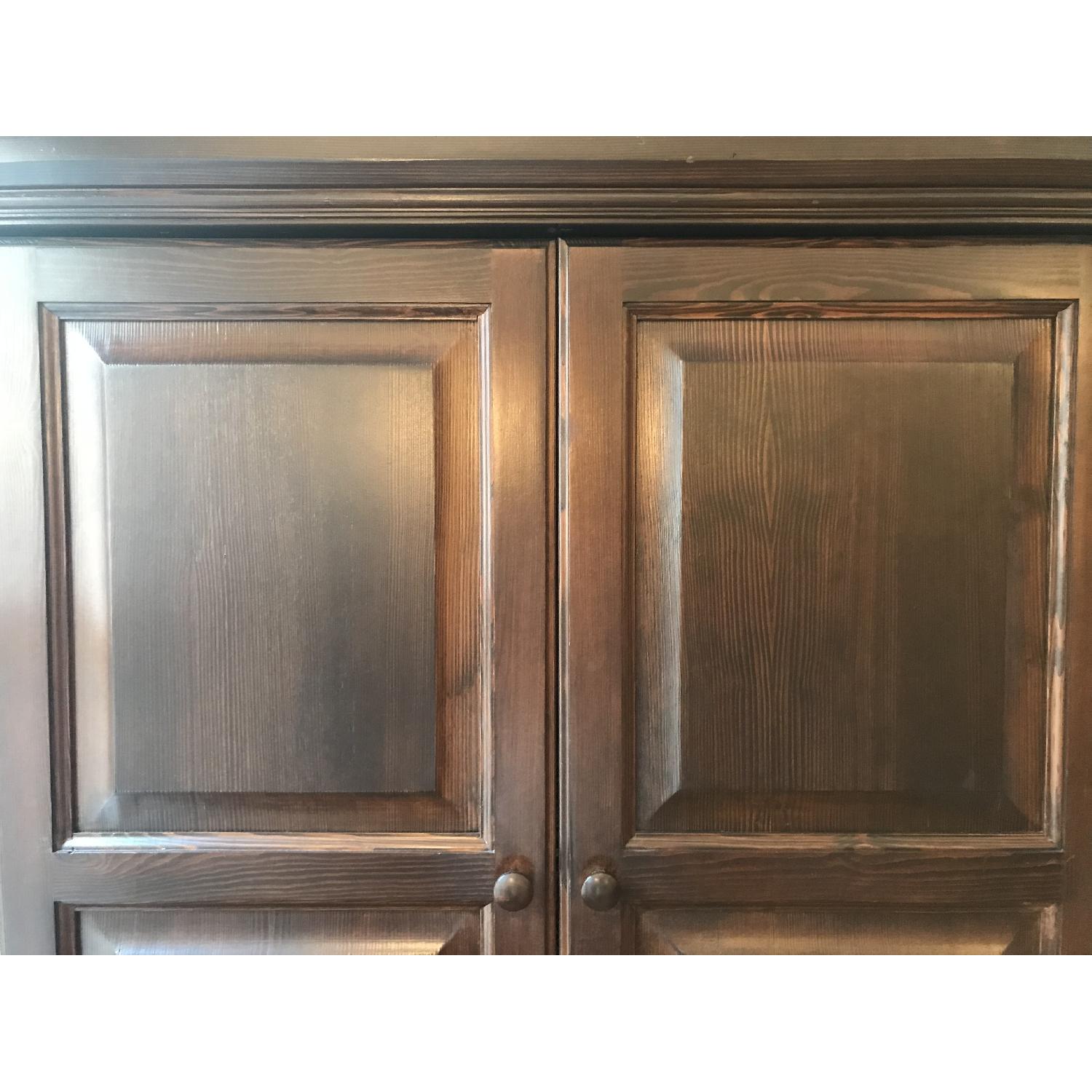 Gothic Cabinet Craft Armoire w/ Hanging Rod & 3 Drawers - image-5