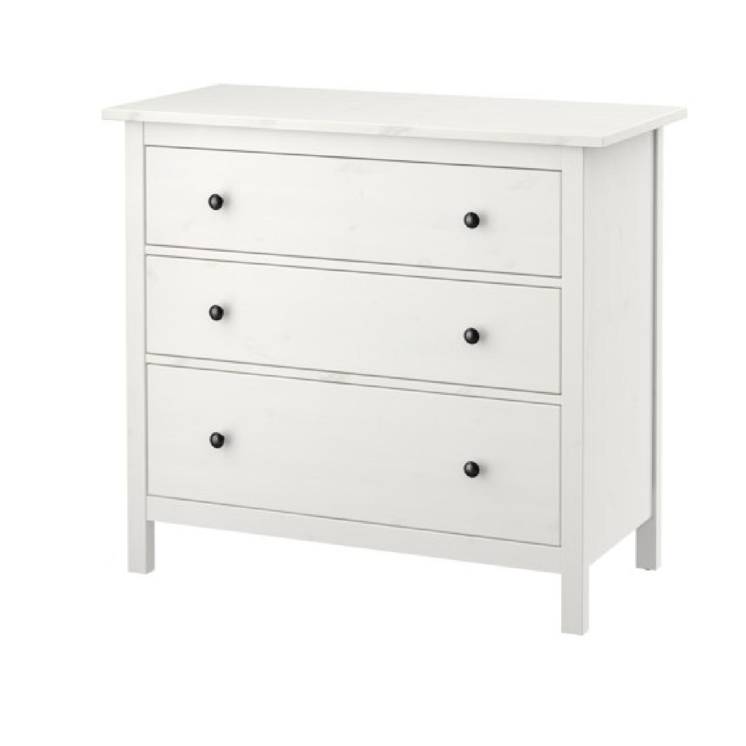 Ikea Hemnes 3-Drawer Chest in White Stain - image-0