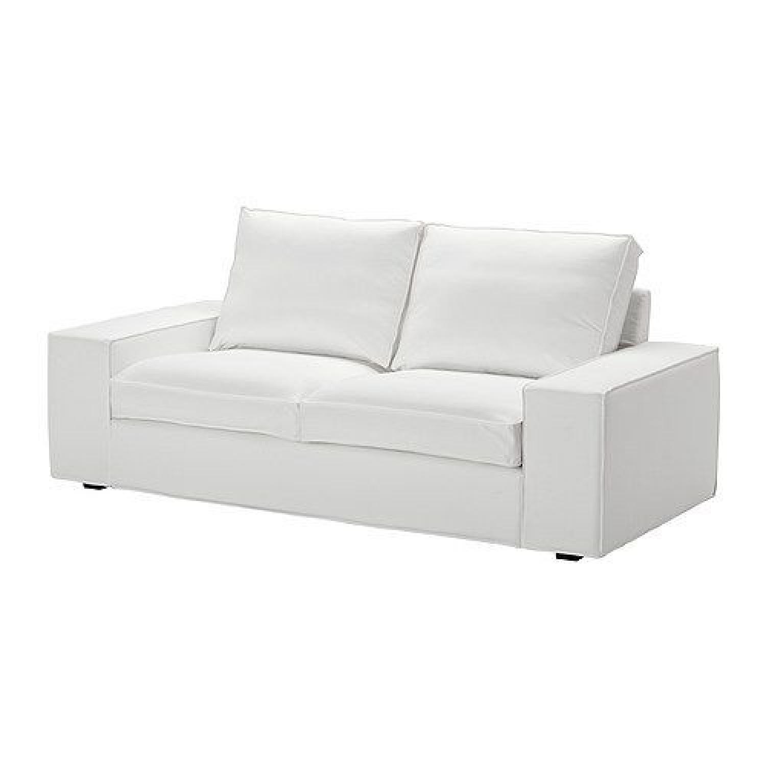 Ikea Kivik Loveseat & Storage Ottoman - image-0