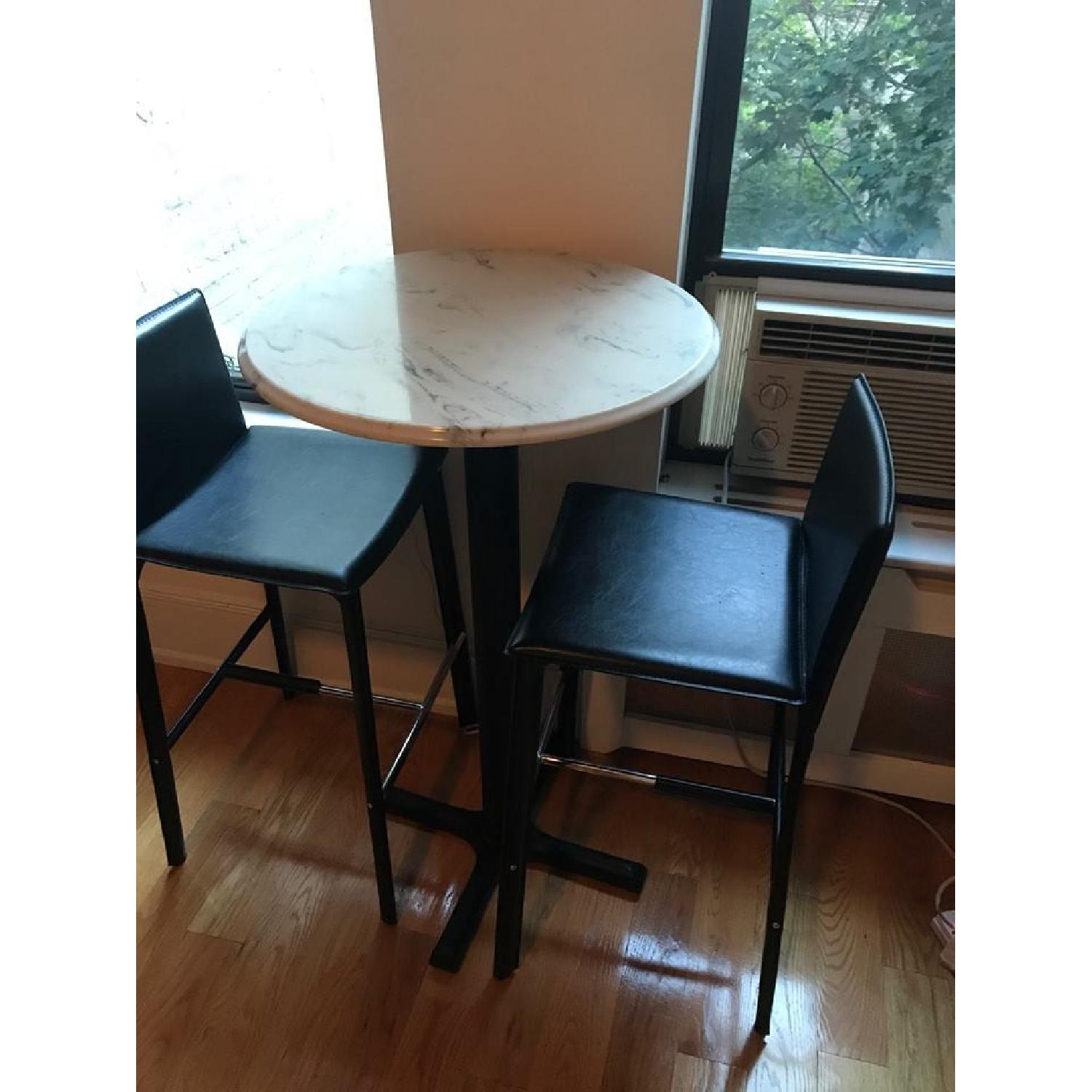 Round Marble High Top Dining Table - image-3