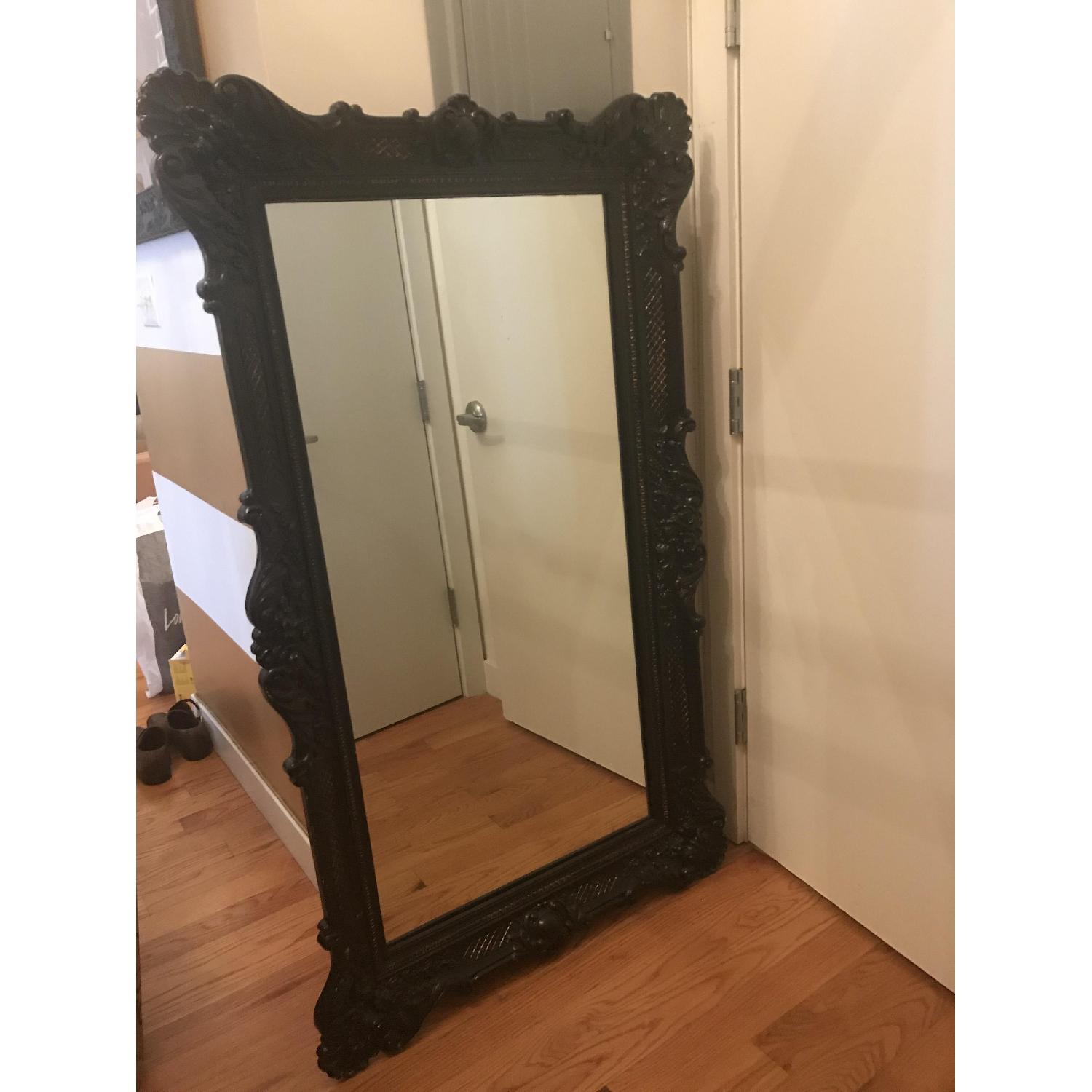 Black Ornate Full Length Mirror - image-1