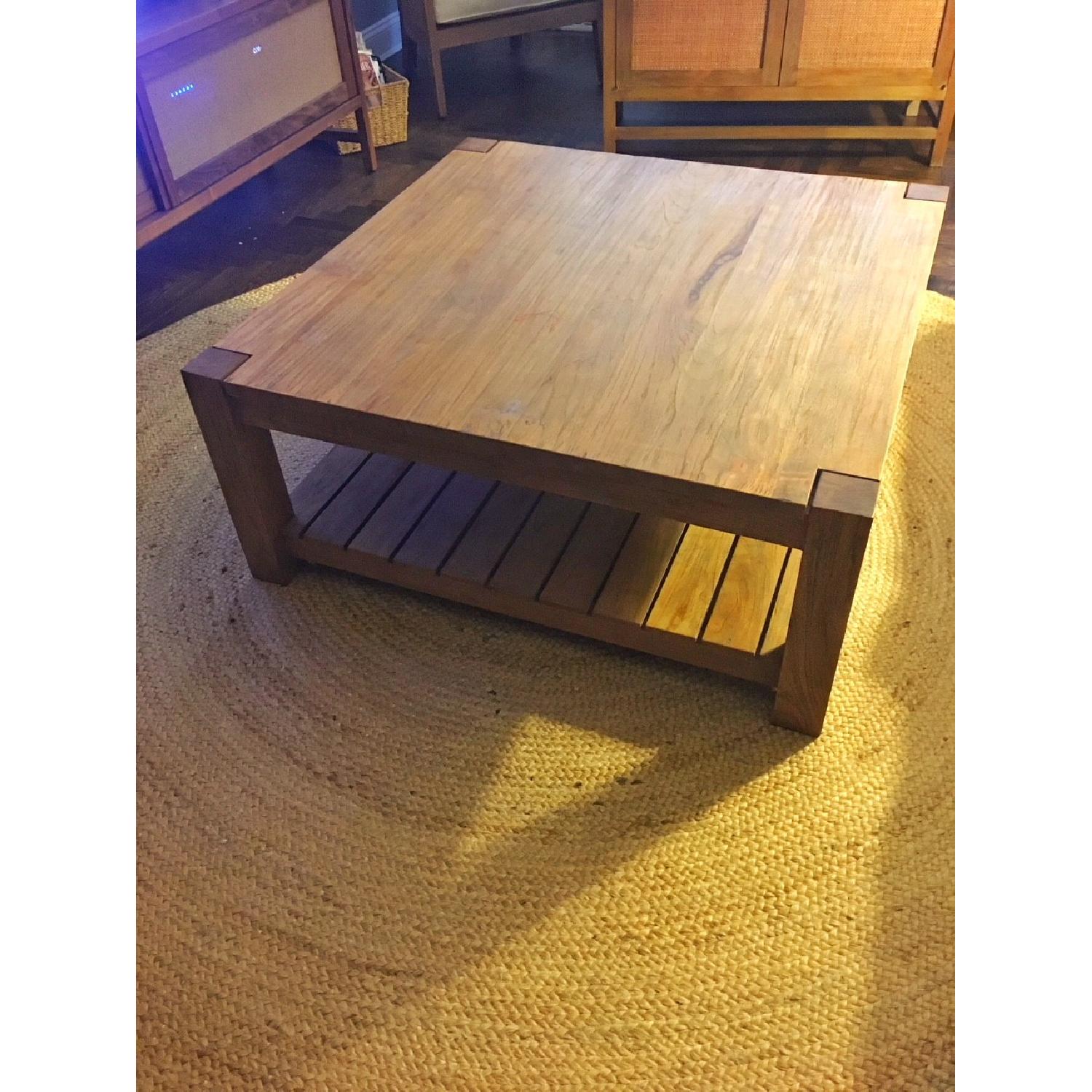Crate & Barrel Edgewood Square Coffee Table - image-2